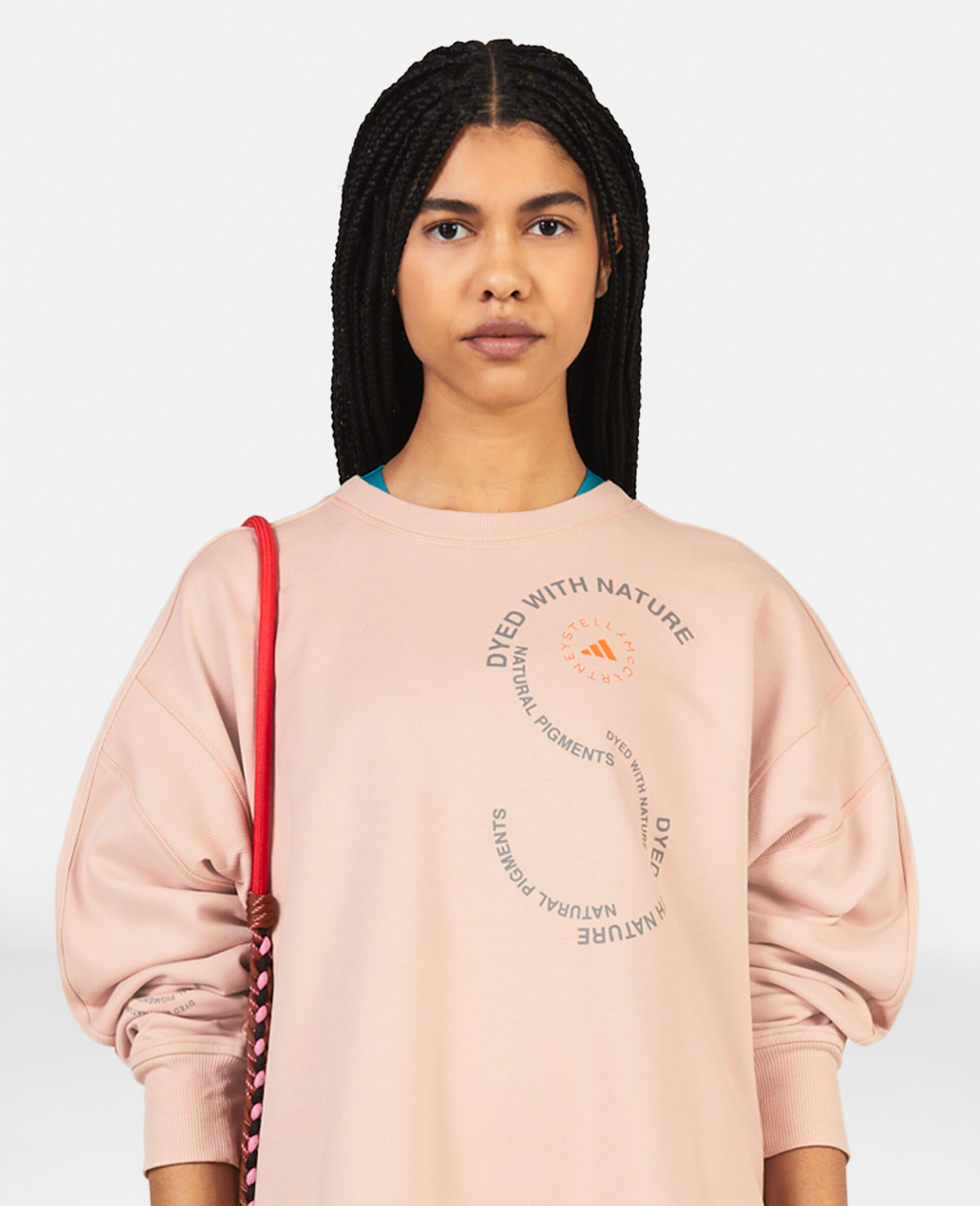 UniteFit Sweatshirt mit S-förmigem Werte-Print-Rose-large image number 3