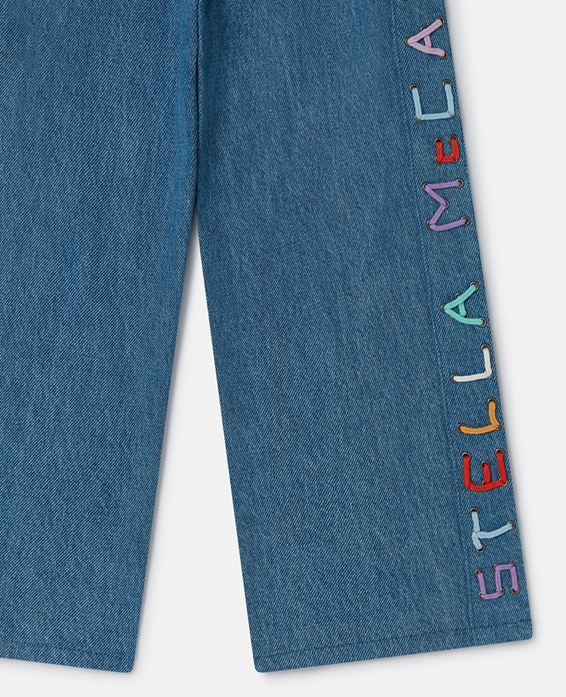 Straight-Leg Denim Jeans-Blue-large image number 3