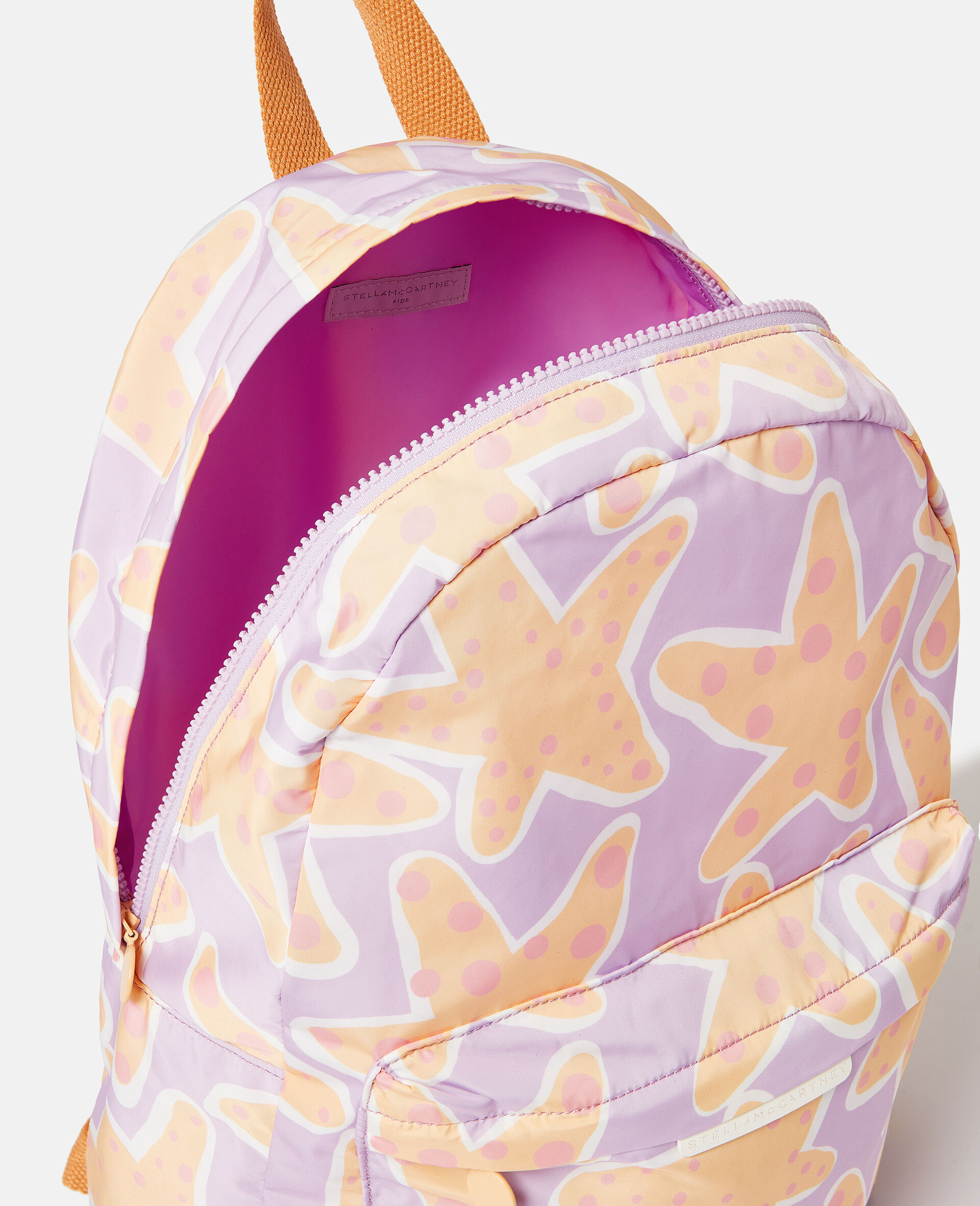 Starfish Print Backpack-Purple-large image number 3