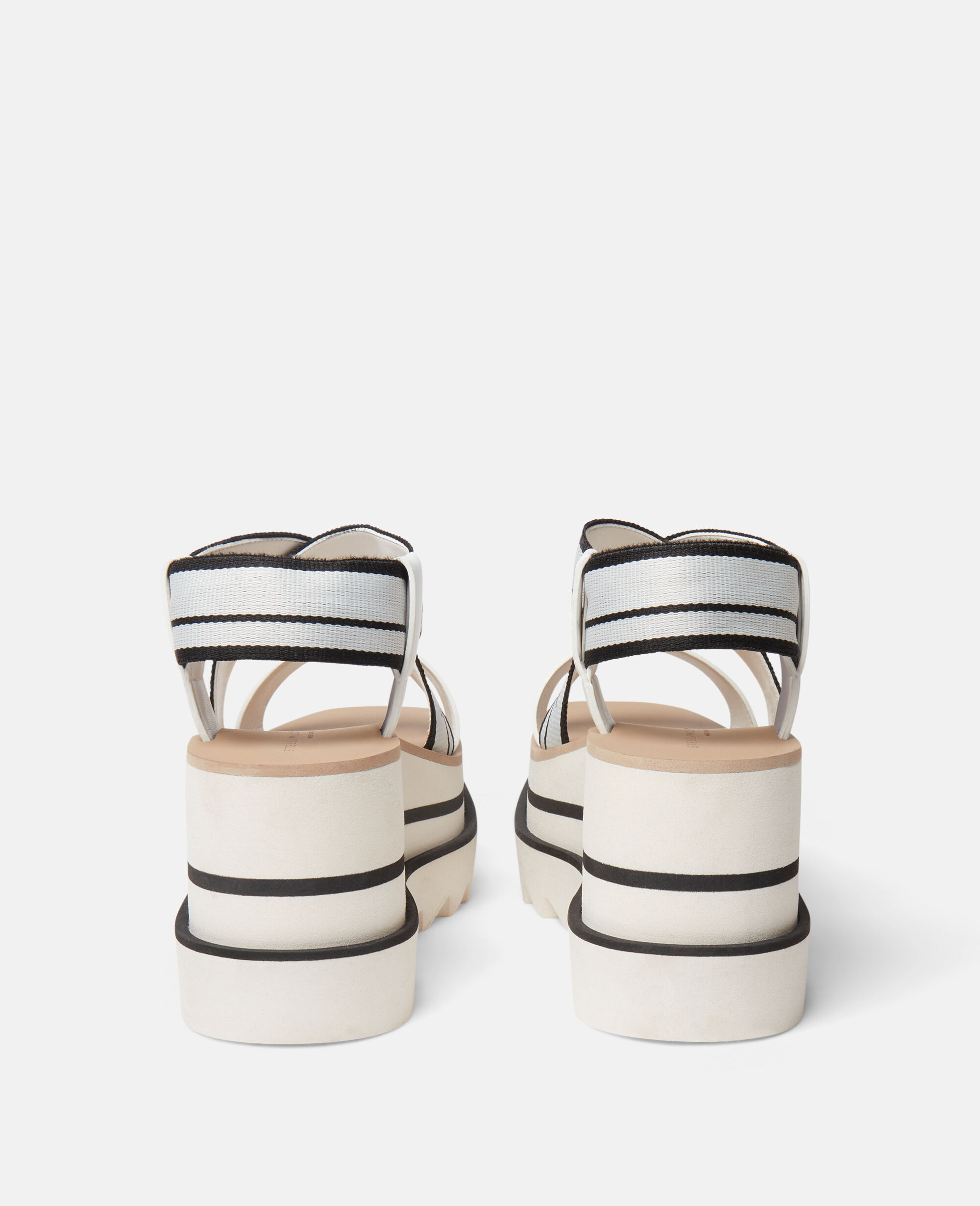 Striped discount platform sandals