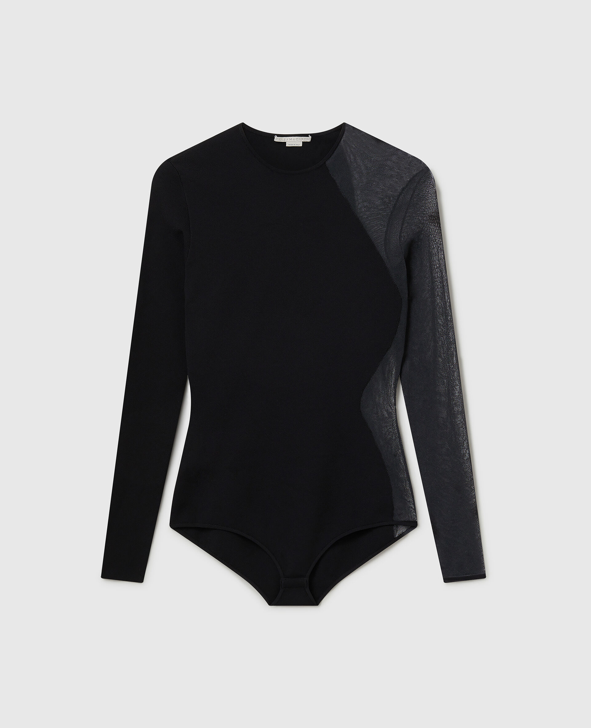 Miracle Long-Sleeve Compact-Knit Bodysuit-Black-medium