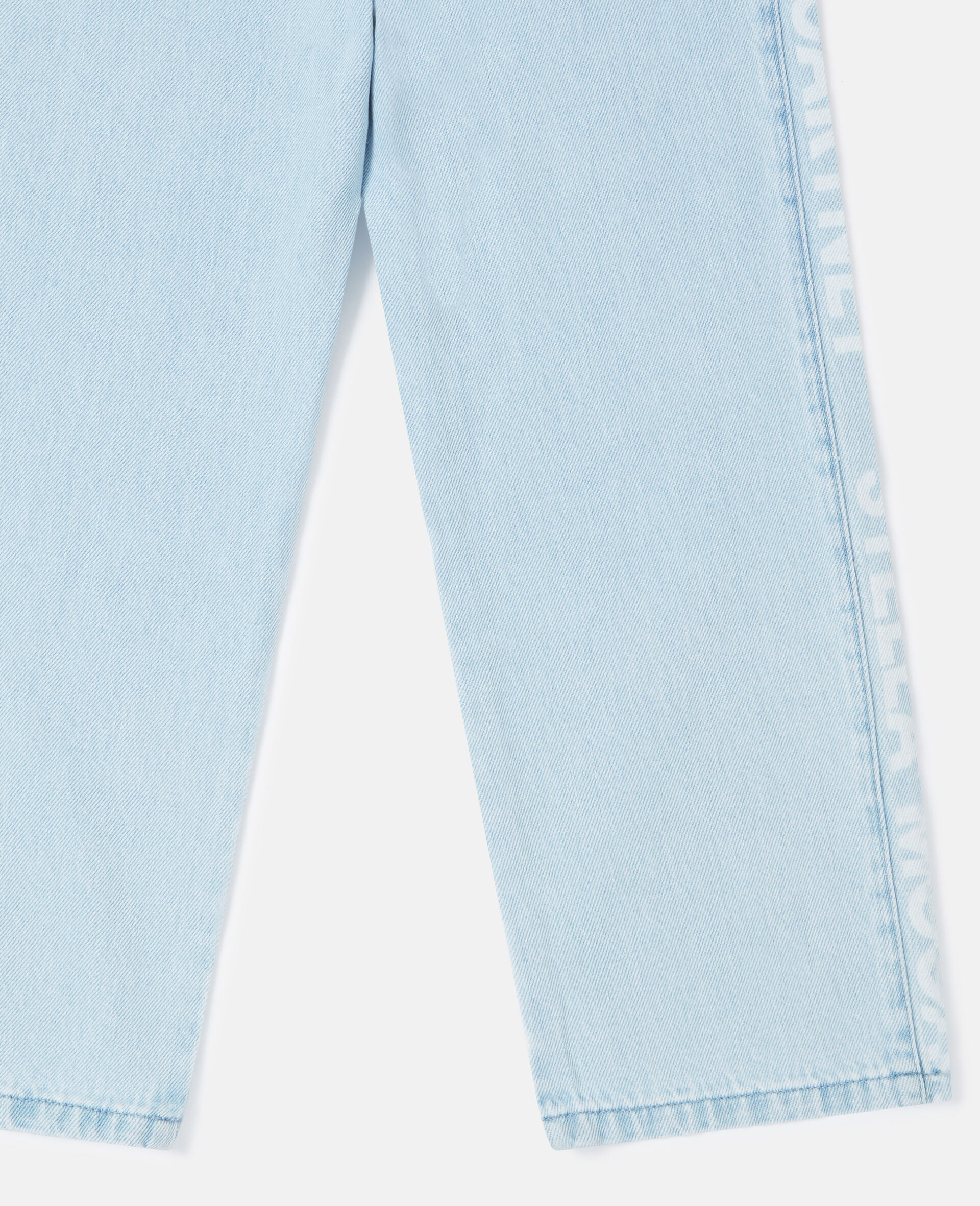 Jeans mit Schriftzug-Band-Blau-large image number 3