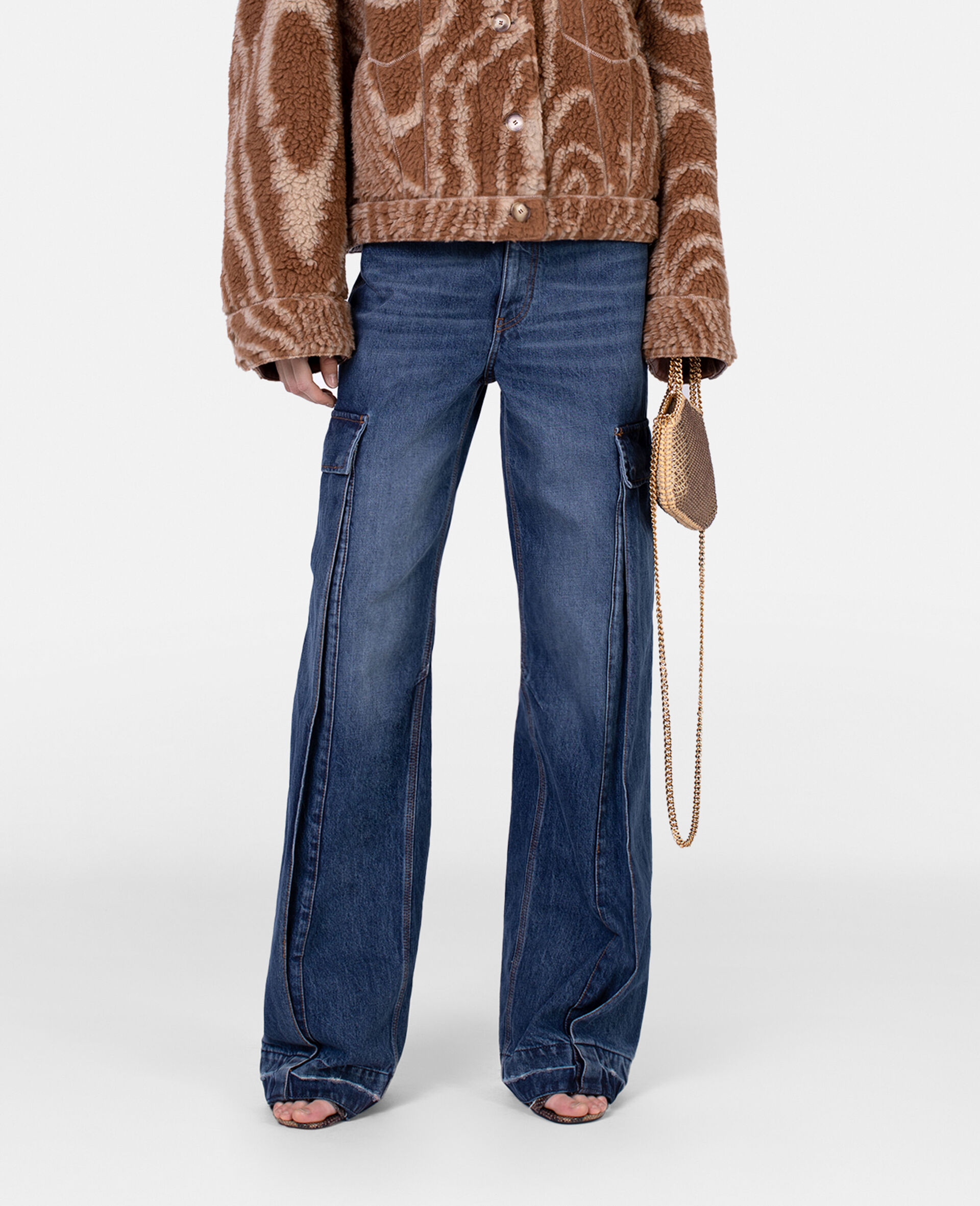  Falabella Nano托特包-米色-medium