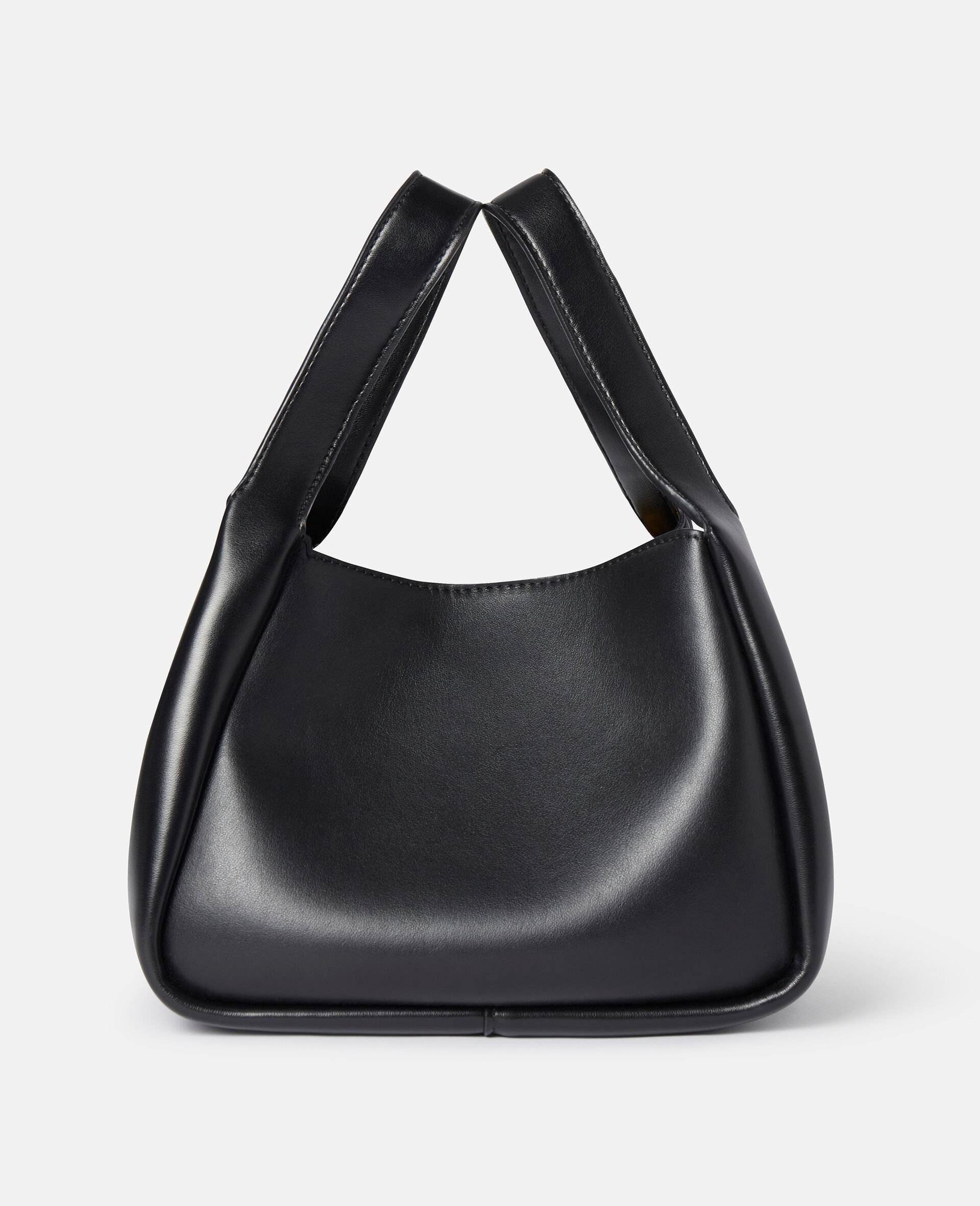 徽标顶部双提手斜挎包 -黑色-large image number 3