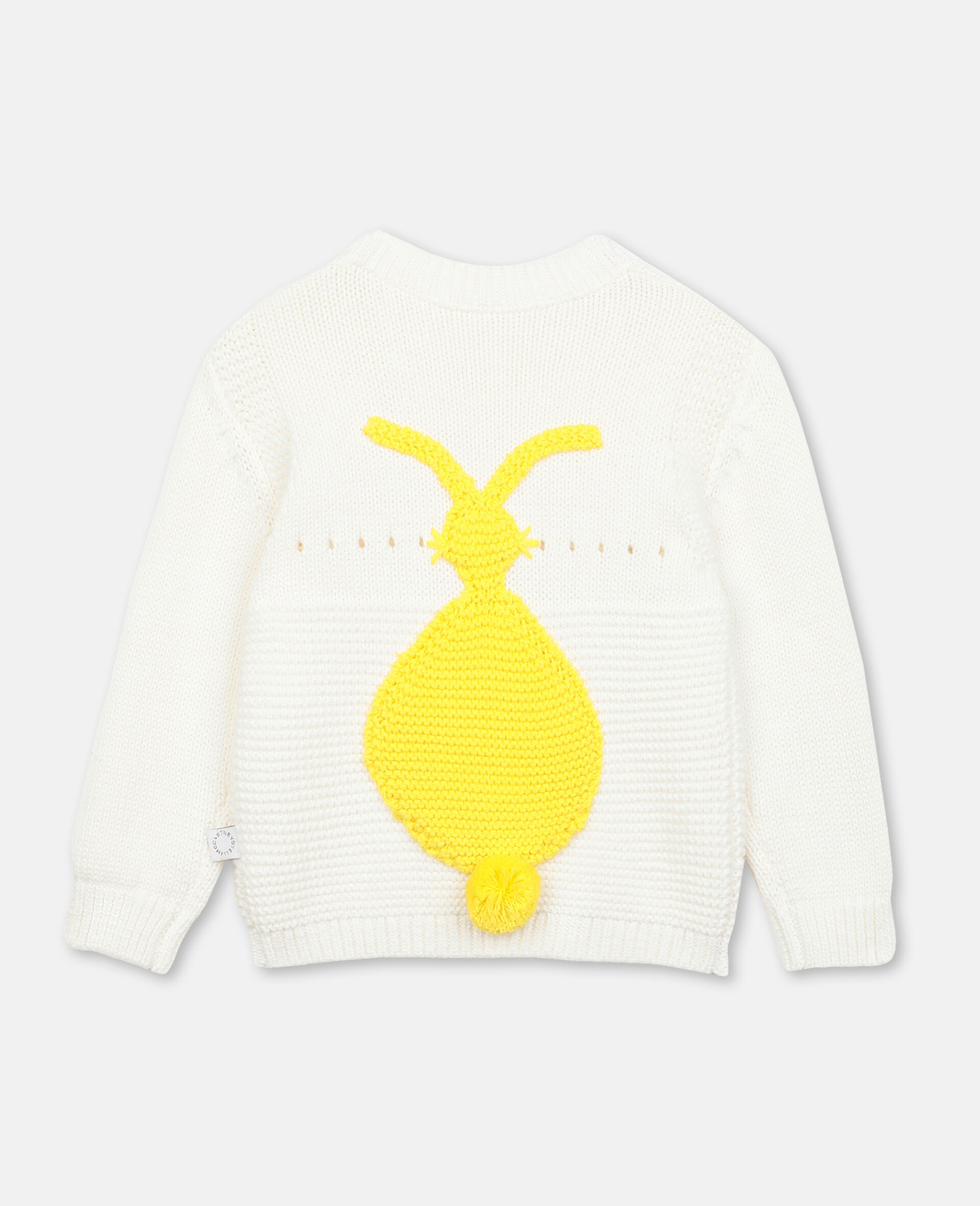 Bunny Knit Sweater -White-large image number 3