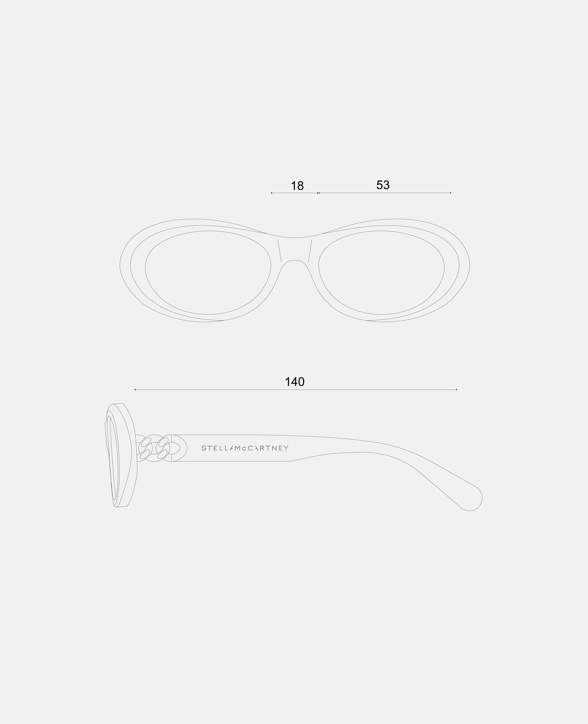 Logo Oval Sunglasses-Black-large image number 4