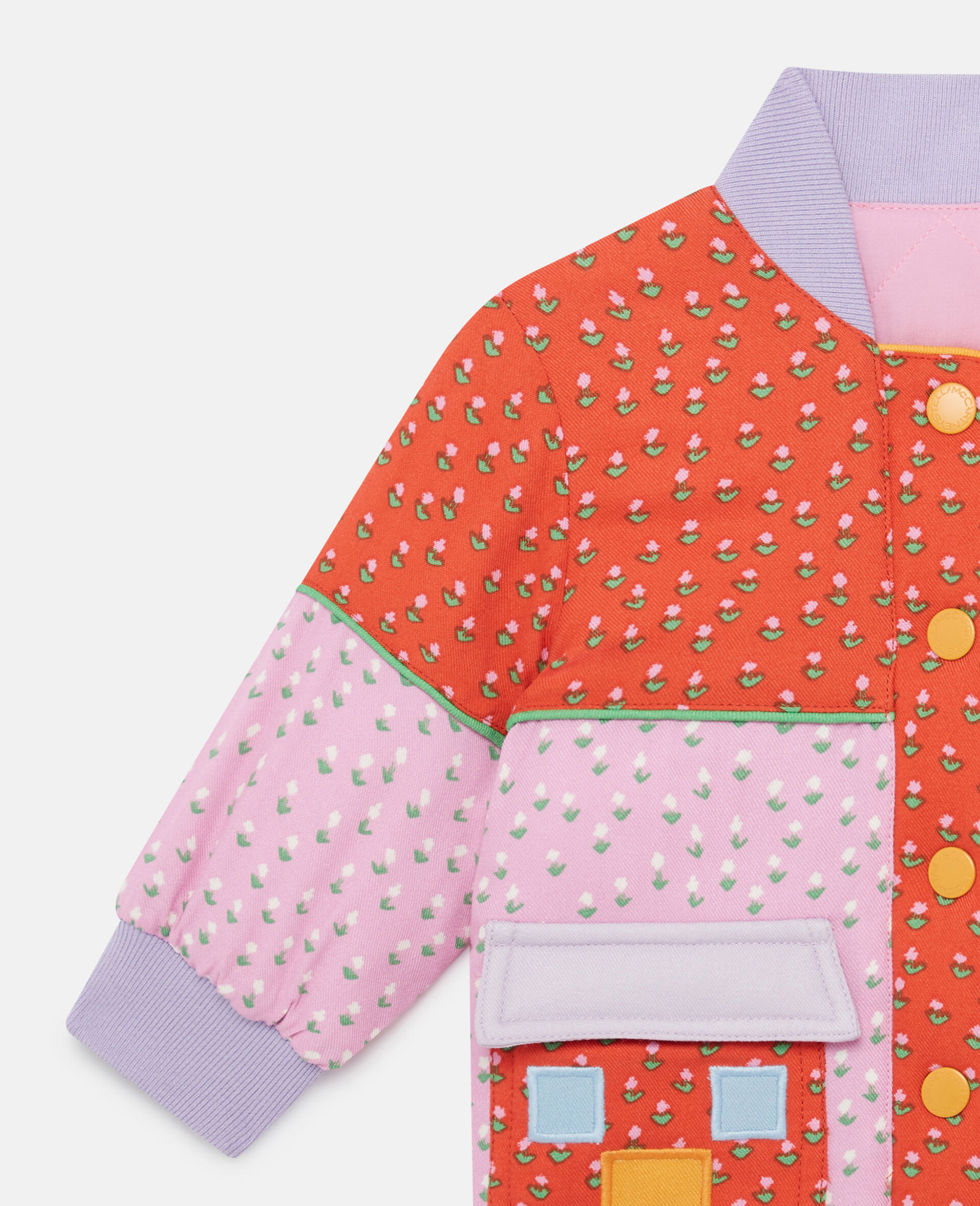 Stella Mccartney Blue Sheep-Print Cotton Babygrow Set