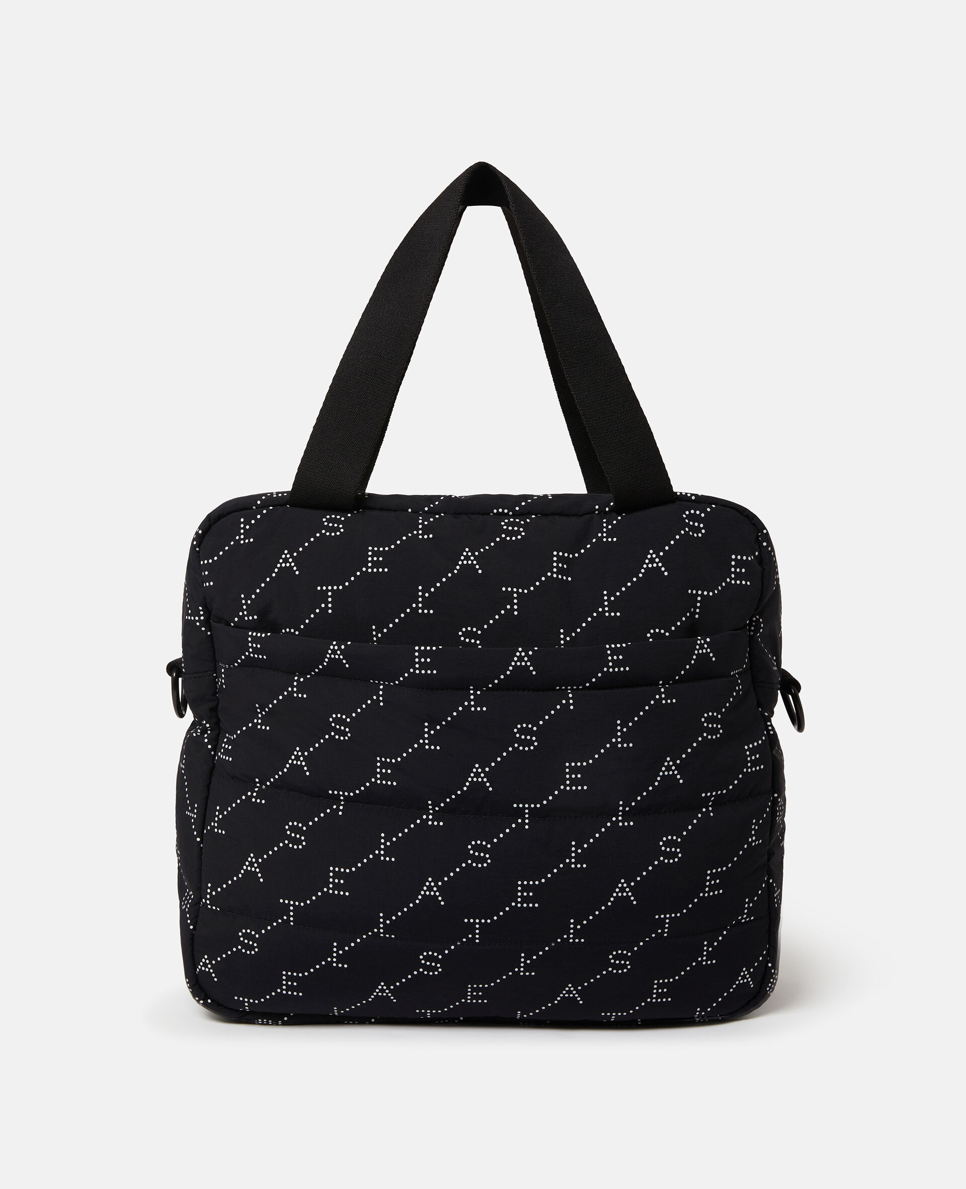 Logo Print Diaper Tote Bag-Black-large image number 2
