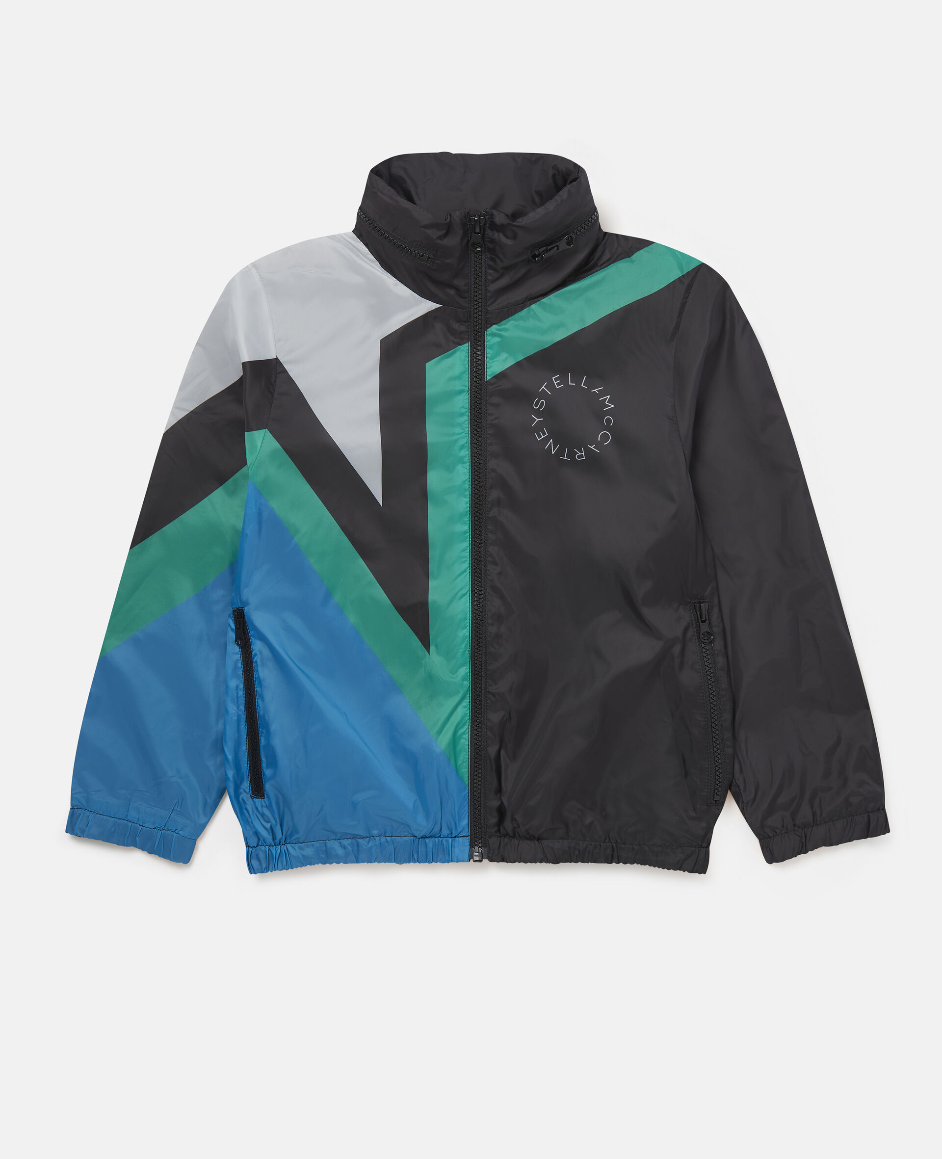 Star Print Sport Jacket-Black-large image number 1