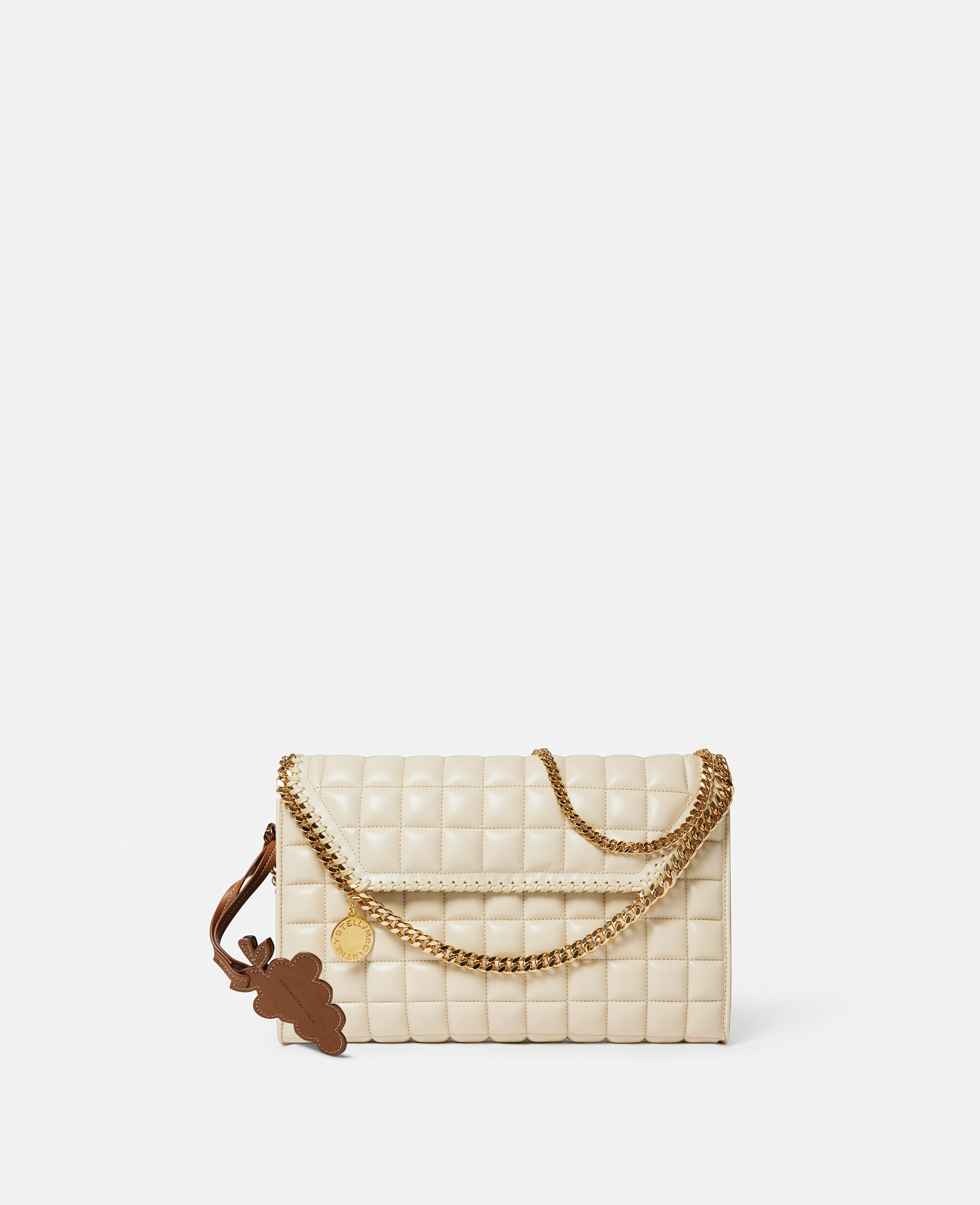 Women Semolina Falabella Square Quilted Wallet Shoulder Bag Stella McCartney TR