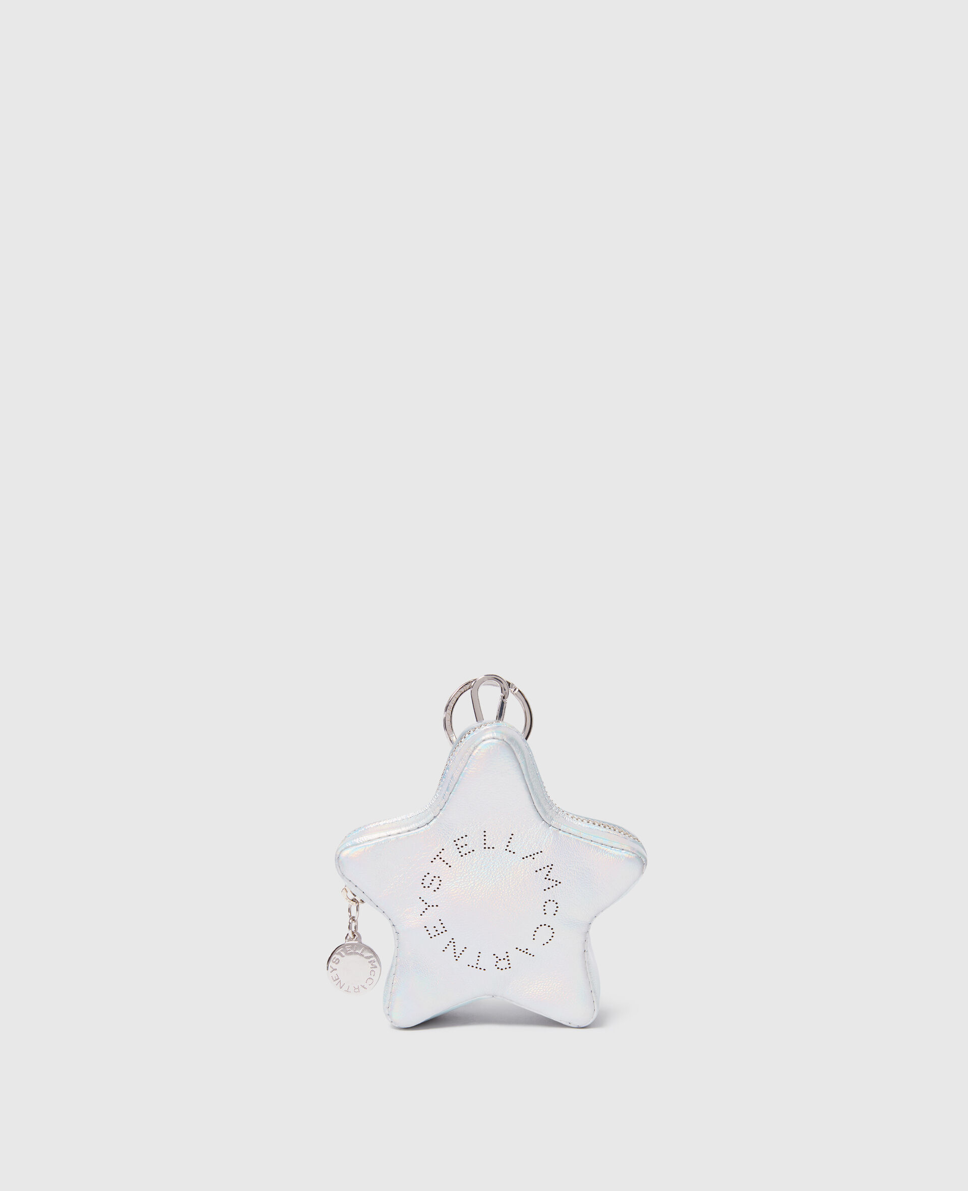 Logo Star Coin Purse Keyring -Grey-large image number 0