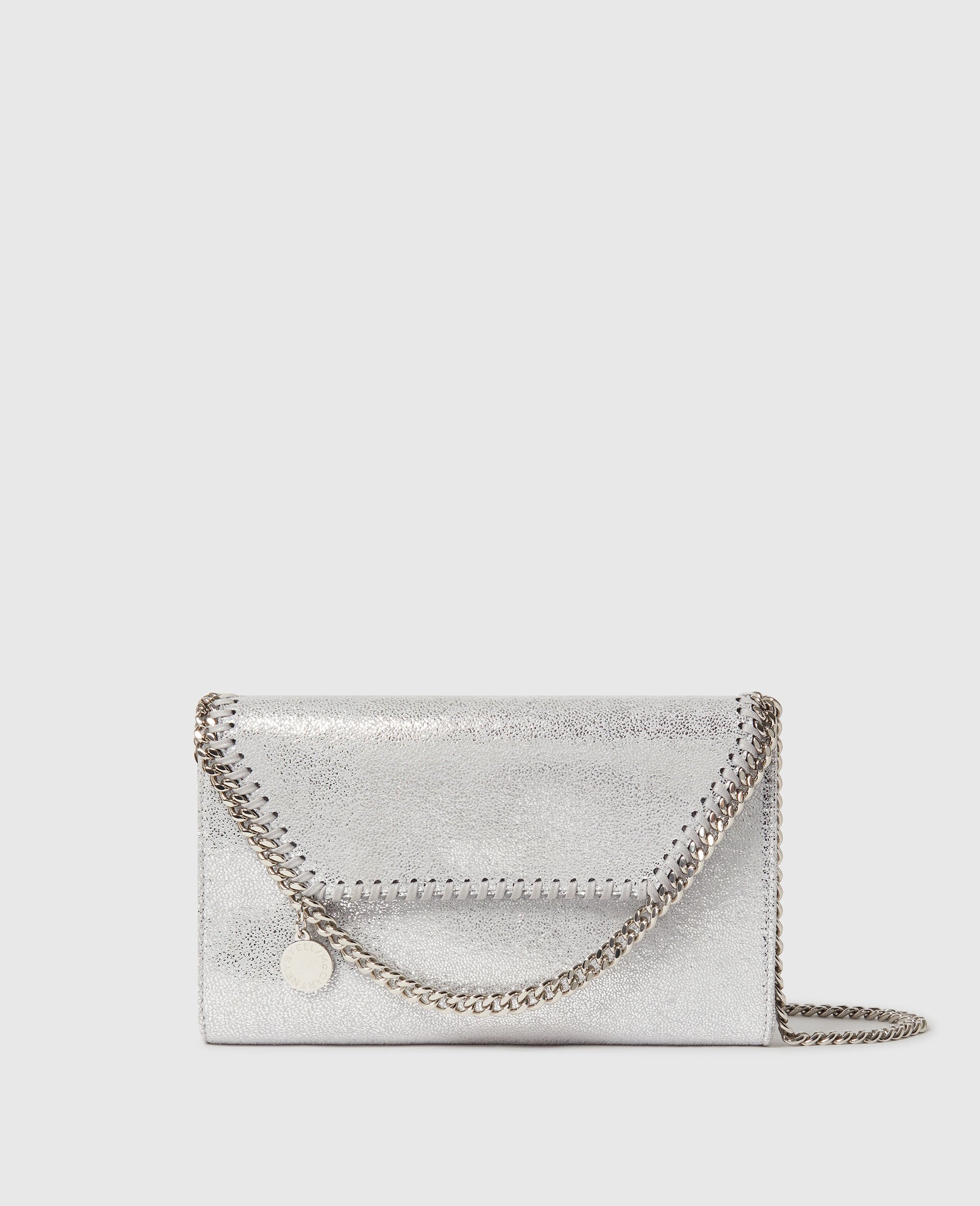 Falabella Wallet on Chain-Silver-medium