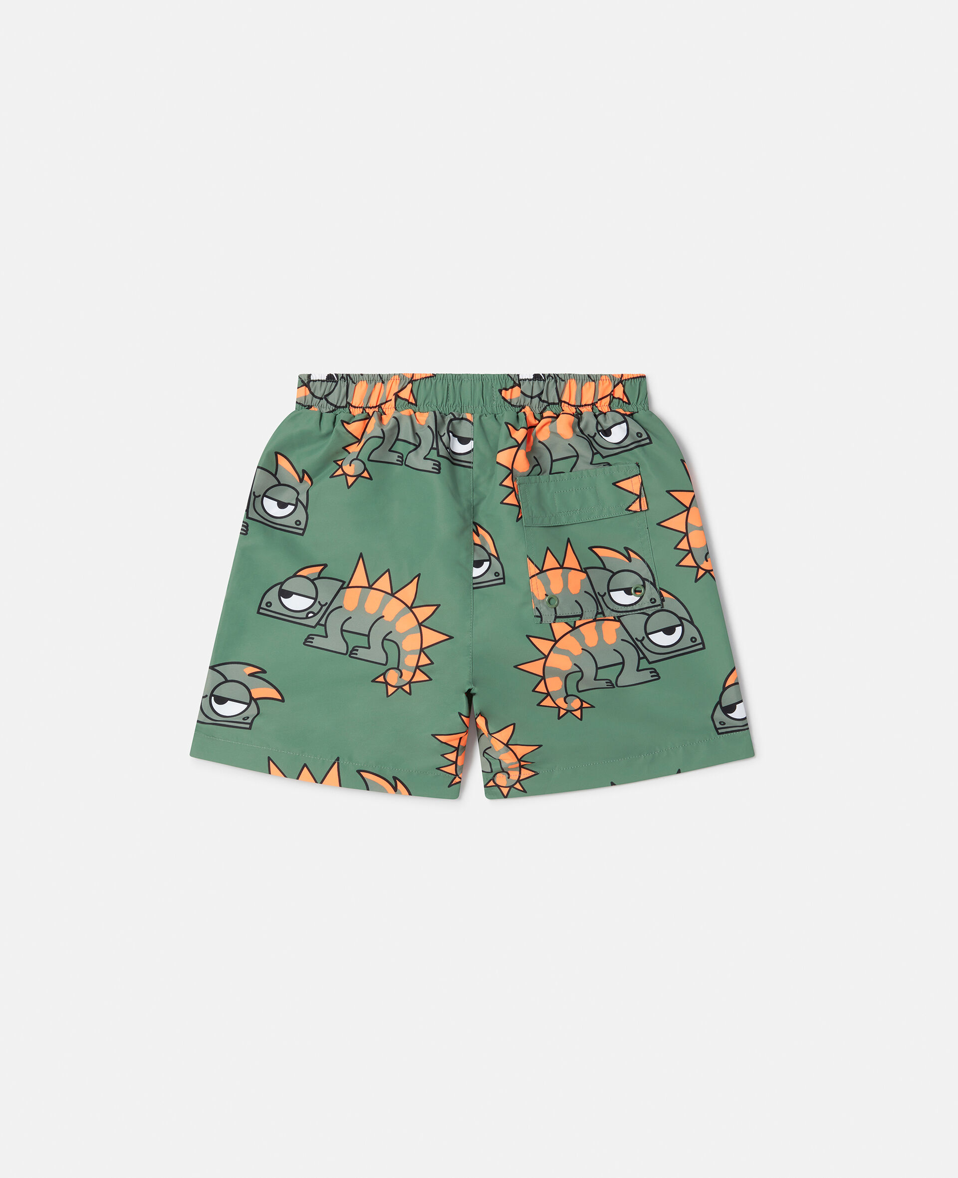 Gecko Print Swim Shorts-Pink-large image number 2
