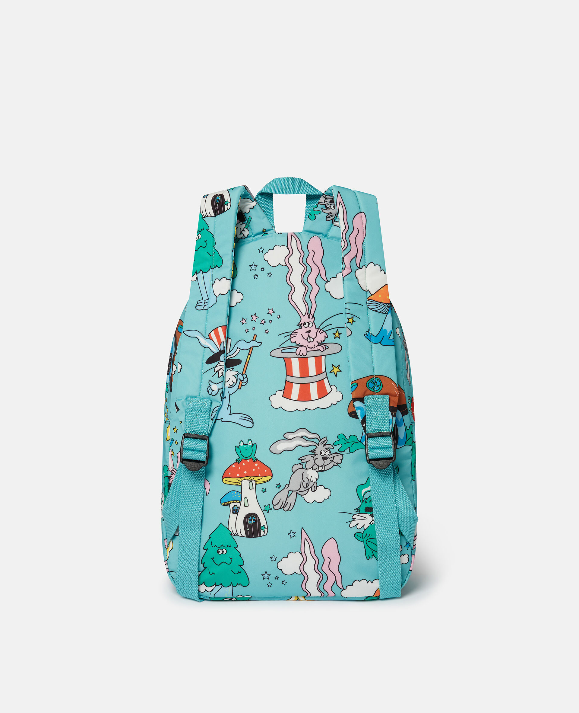 Sac a dos avec imprime lapin de magicien-Bleu-large image number 2