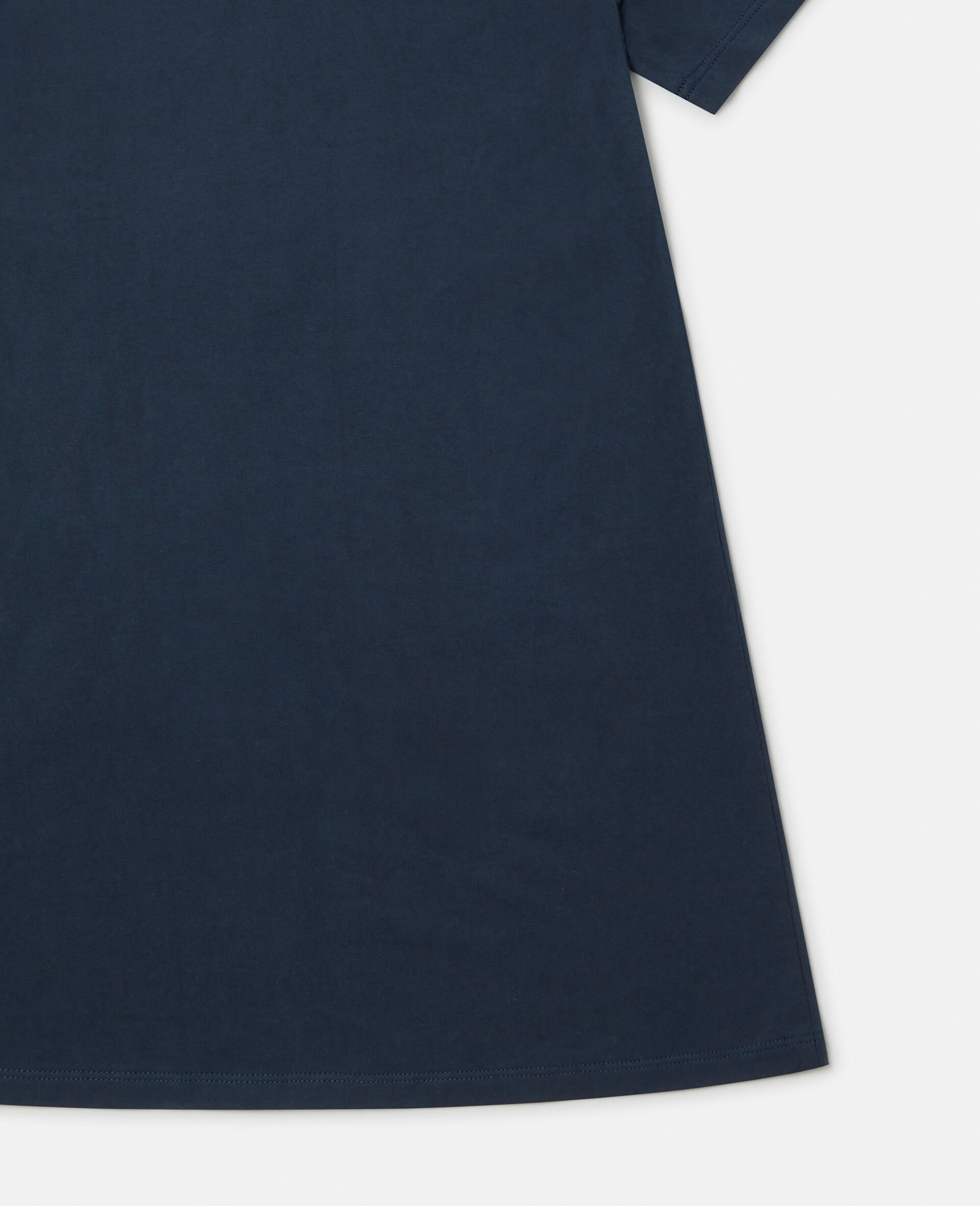 Fringed Star Sweatshirt Dress-Blue-large image number 3