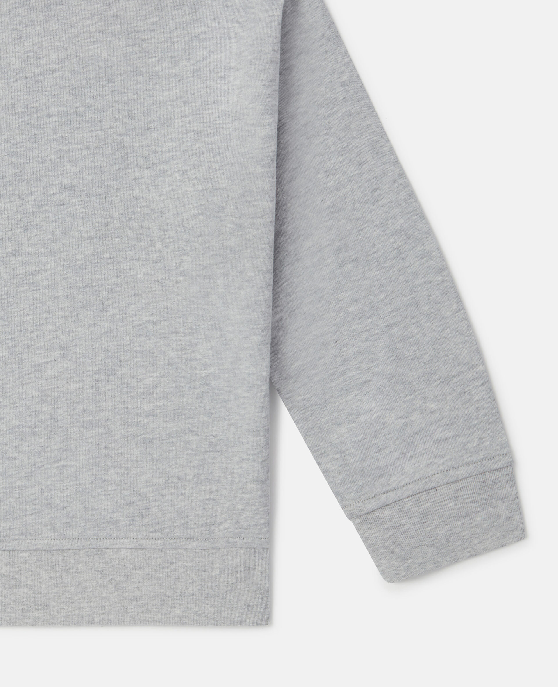 Stella Logo Active Oversized Sweatshirt-Grey-large image number 3