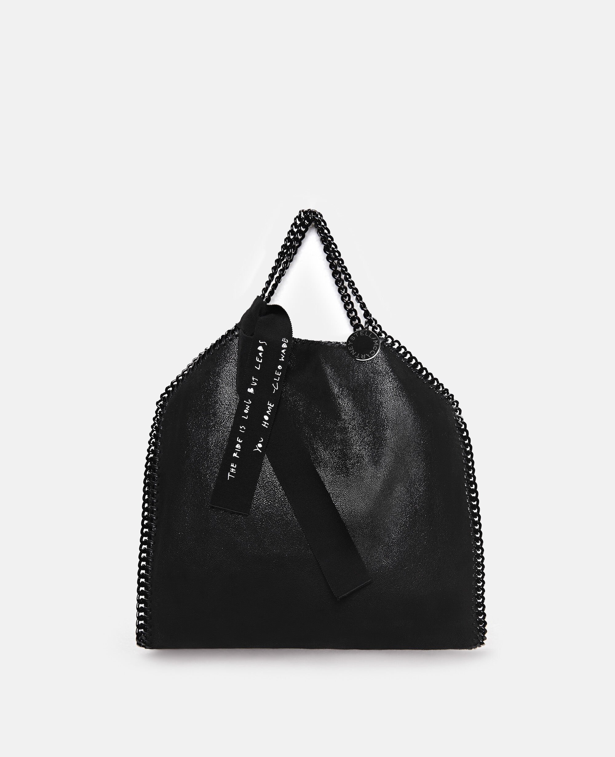 Women Black Healing Power of Horses Falabella Tote Stella