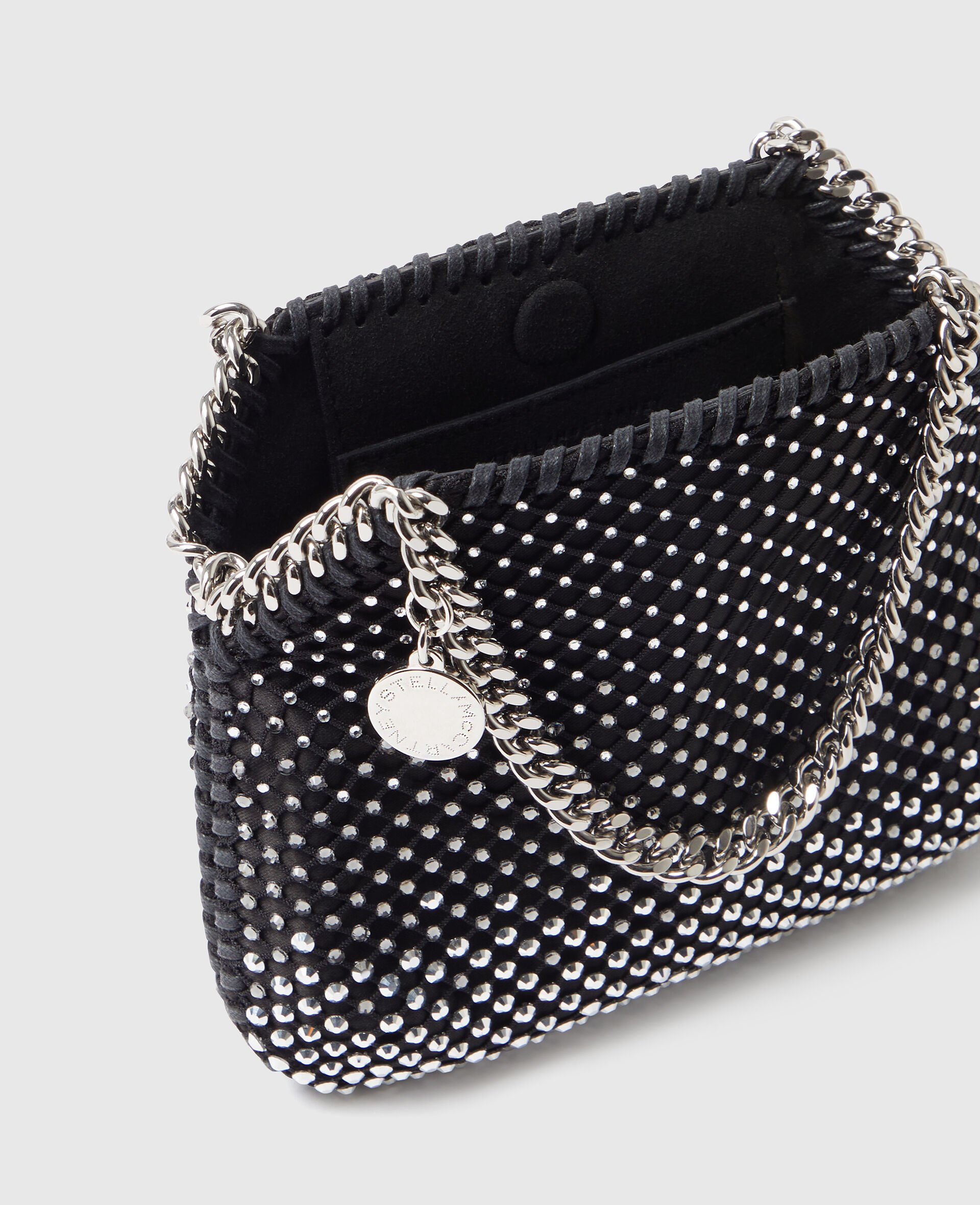 Falabella Nano Crystal Tote Bag-Black-large image number 3