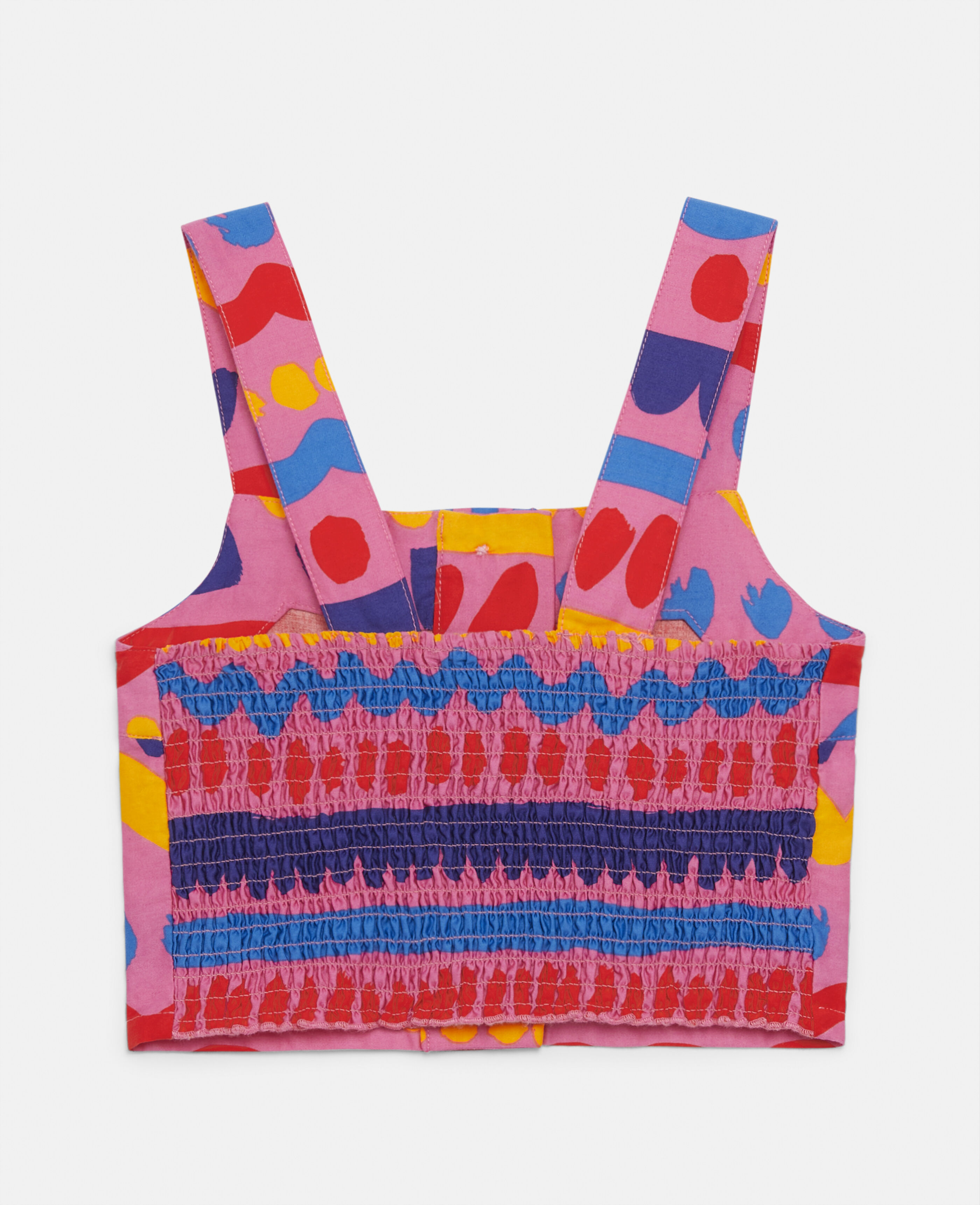 Girls Multicolour Striped Satin Cotton Top | Stella McCartney HK