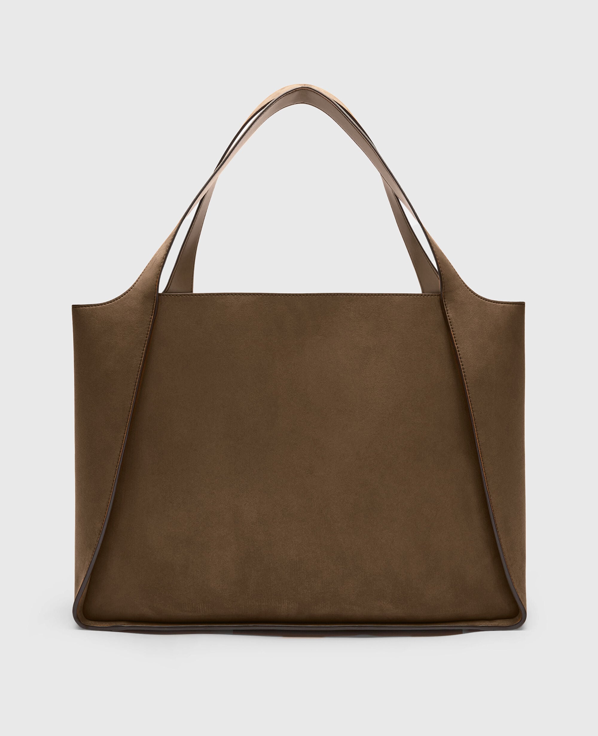 Women モカ ロゴ ラージ スエード トートバッグ | Stella McCartney JP