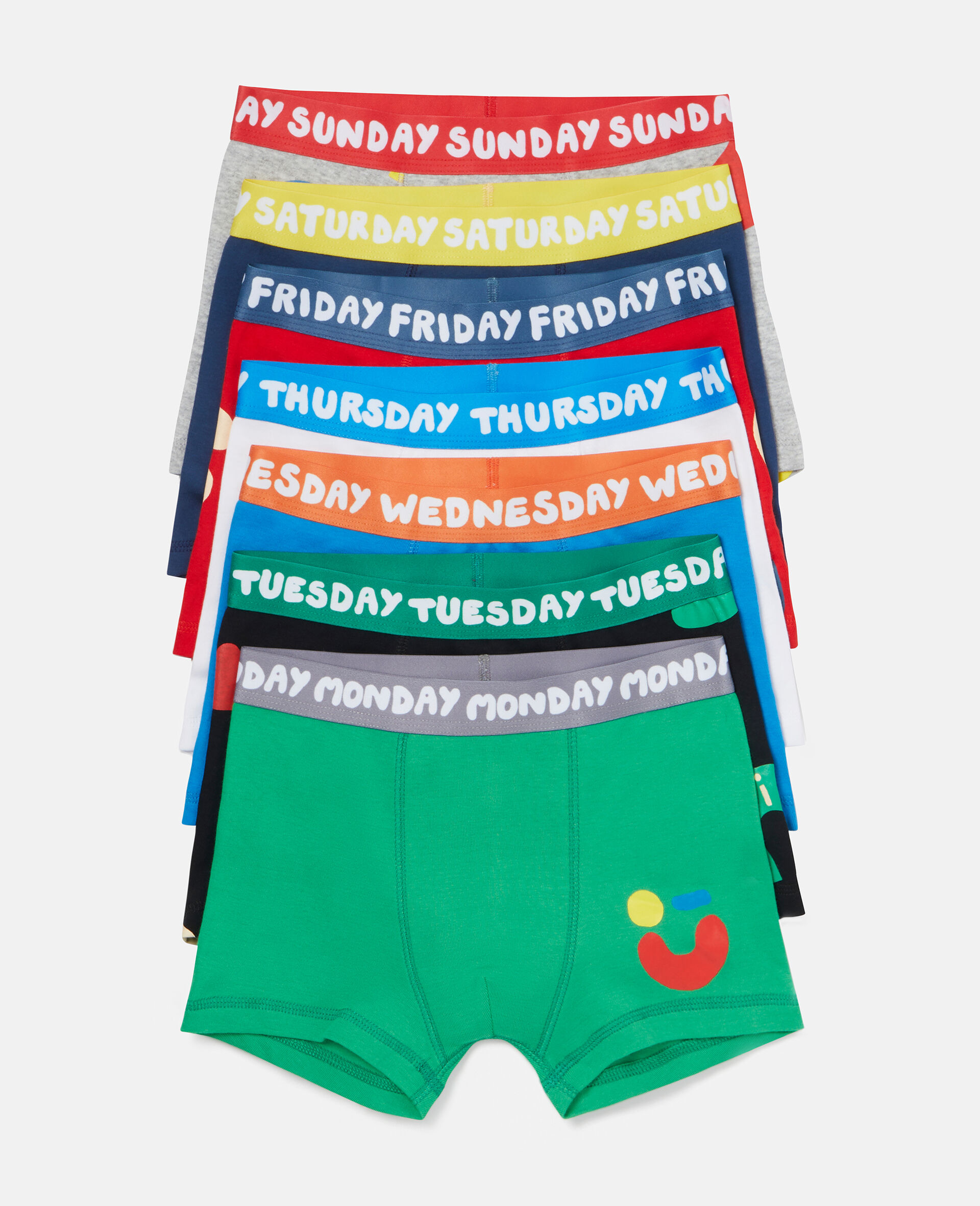 7 Pack of Shape Print Boxers-Multicolour-large image number 0