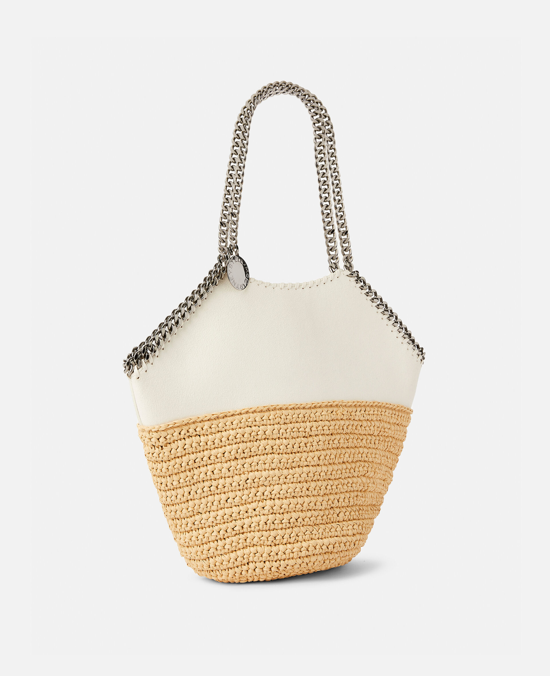 Falabella Raffia Medium Tote -Green-large Falabella Raffia Medium Tote -Green-large image number 1