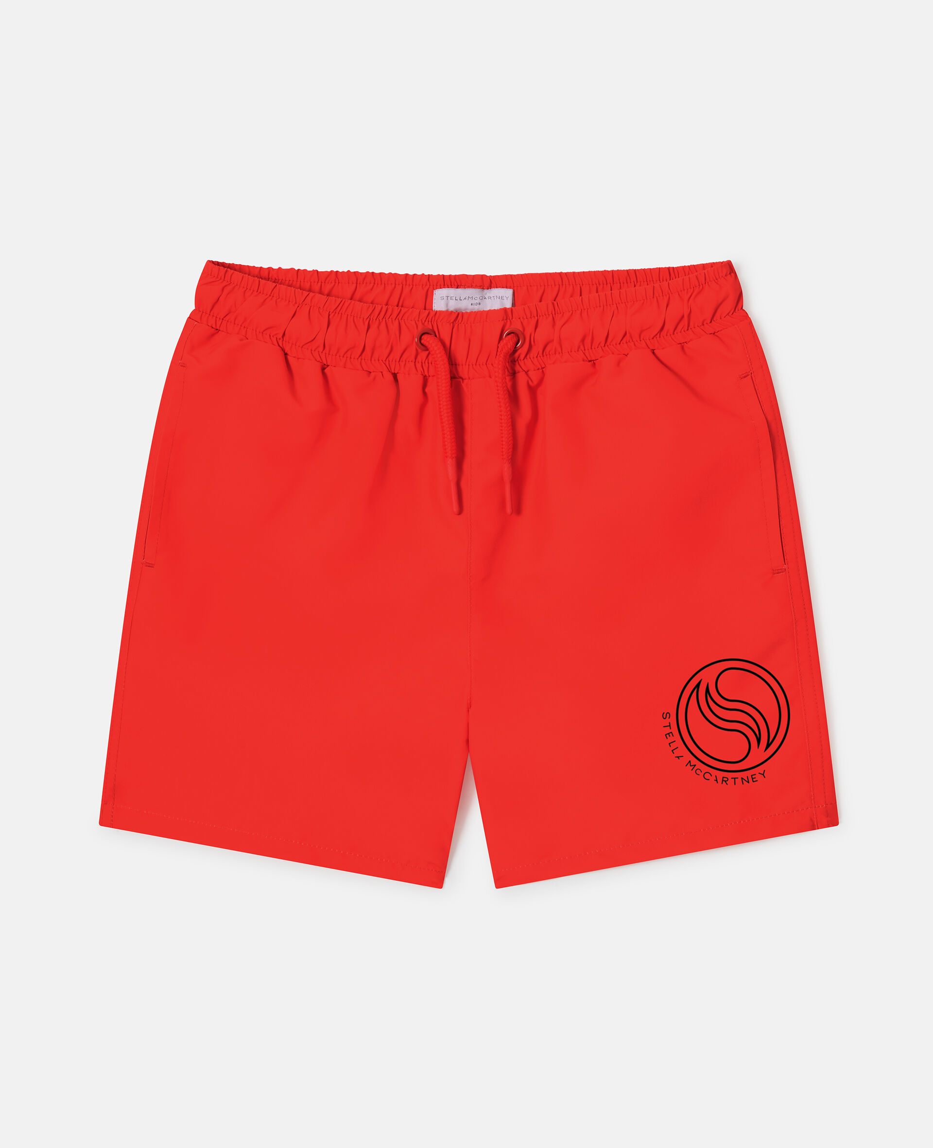 Logo Swim Shorts -Red-medium