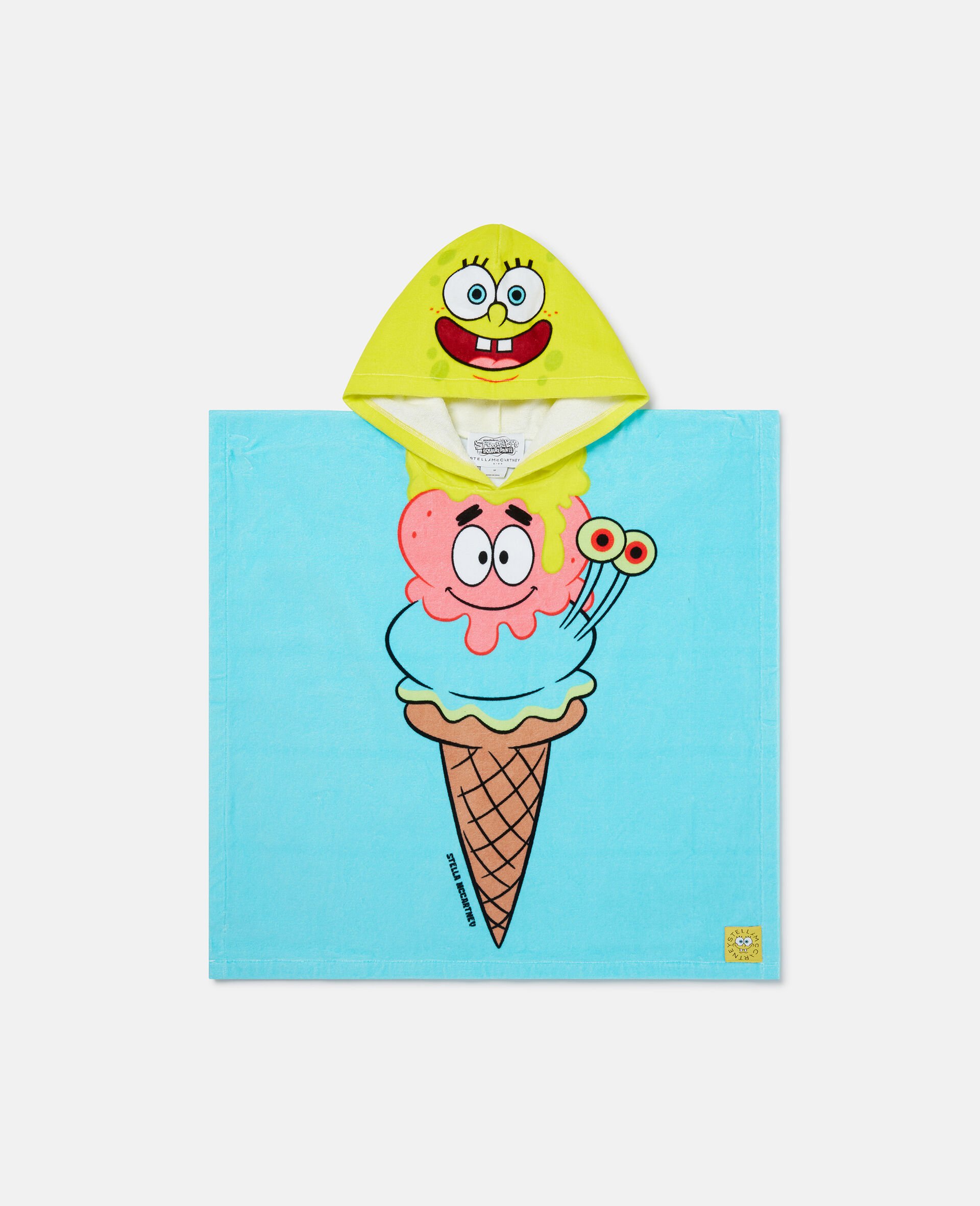 SpongeBob Graphic Towel Dress-Blue-medium