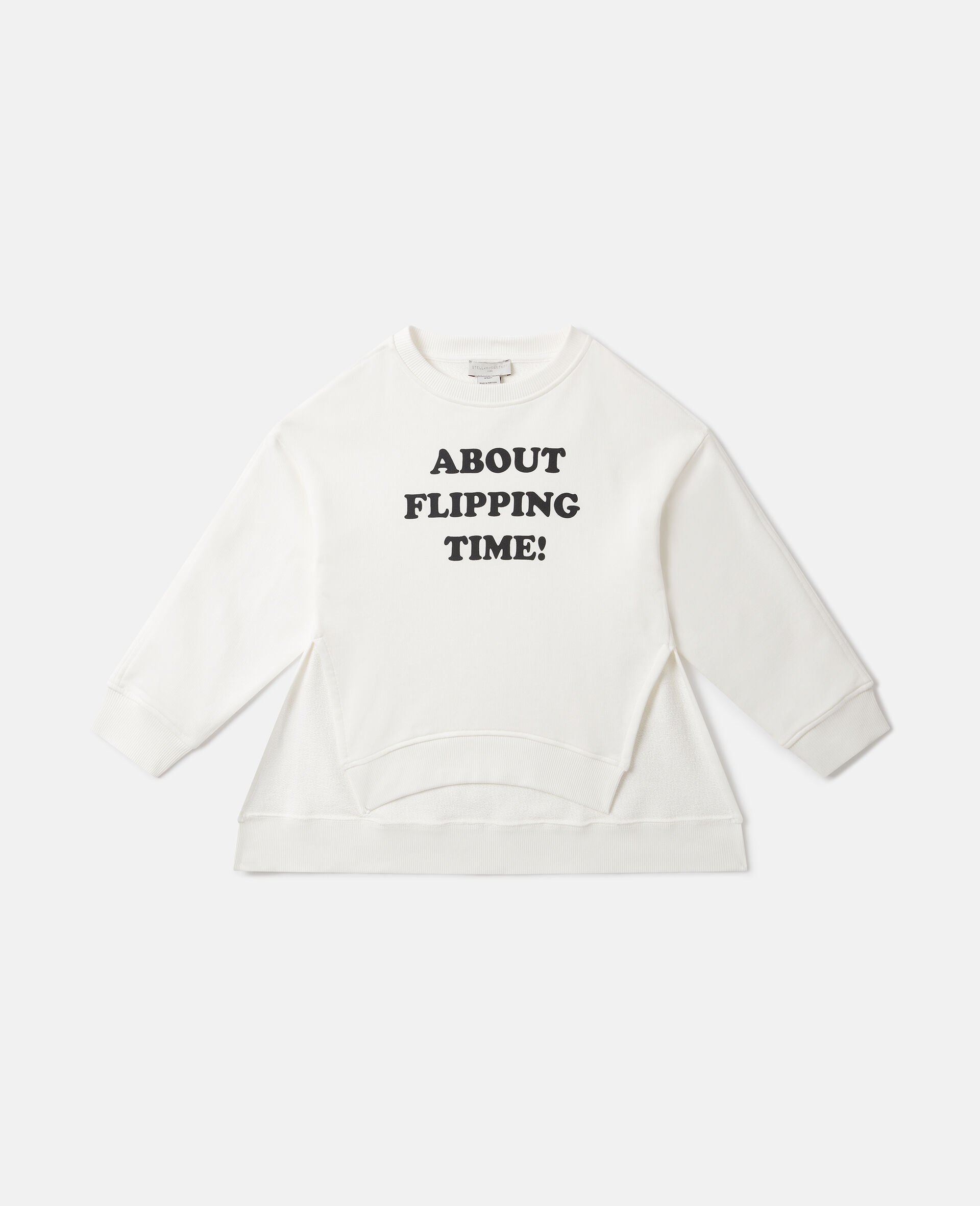 Slogan Print Sweatshirt  -White-medium