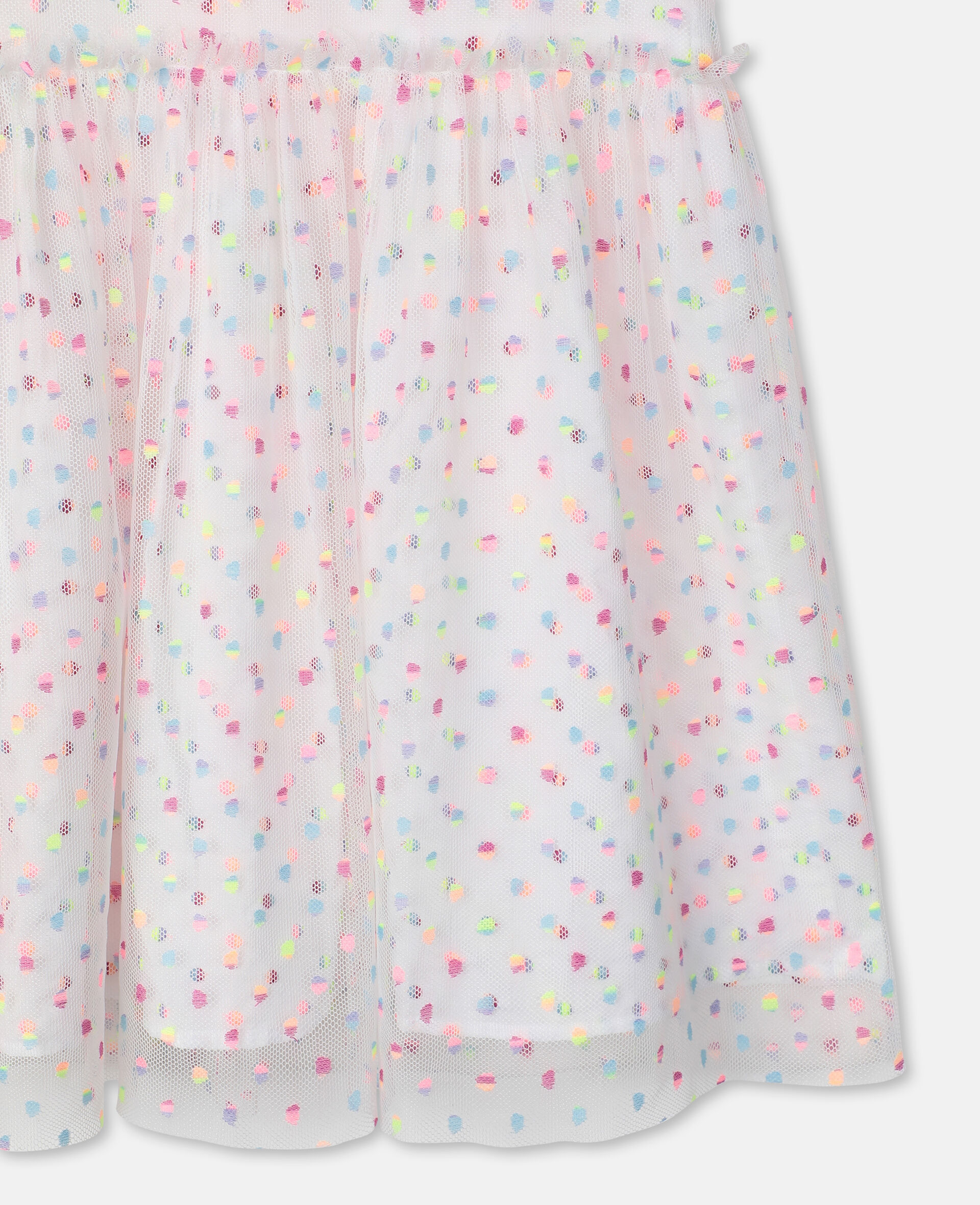 Embroidered Dots Tulle Dress -Multicolour-large image number 1