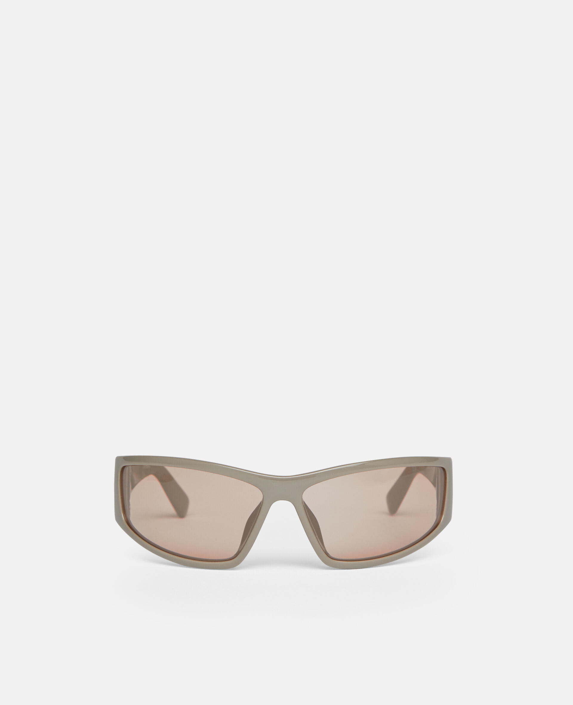 Rectangular Sunglasses-Brown-medium