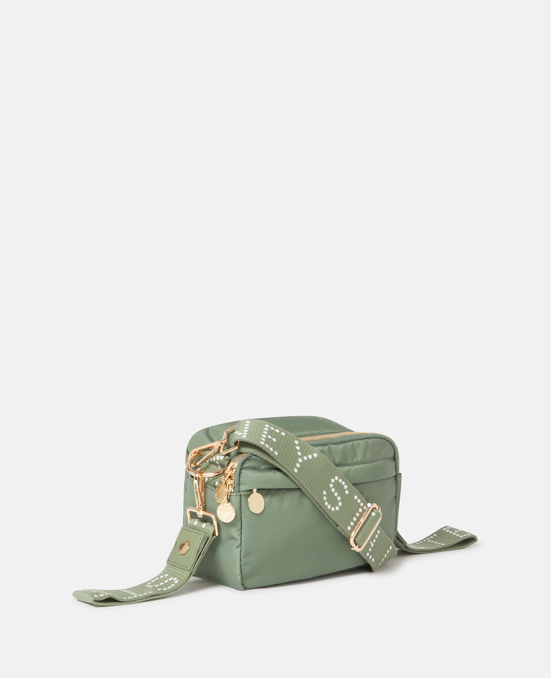 Logo Tape Changing Crossbody Bag-Green-medium