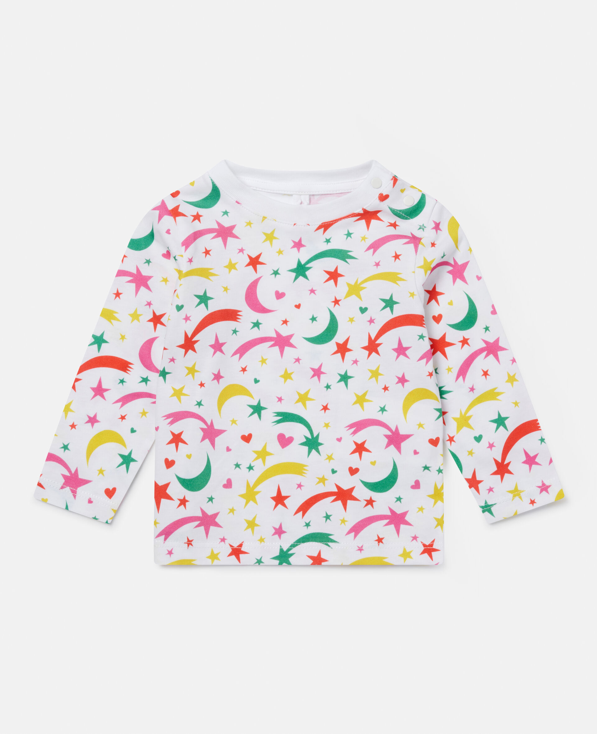 シューティング スター プリント コットン Tシャツ-ホワイト-large image number 0