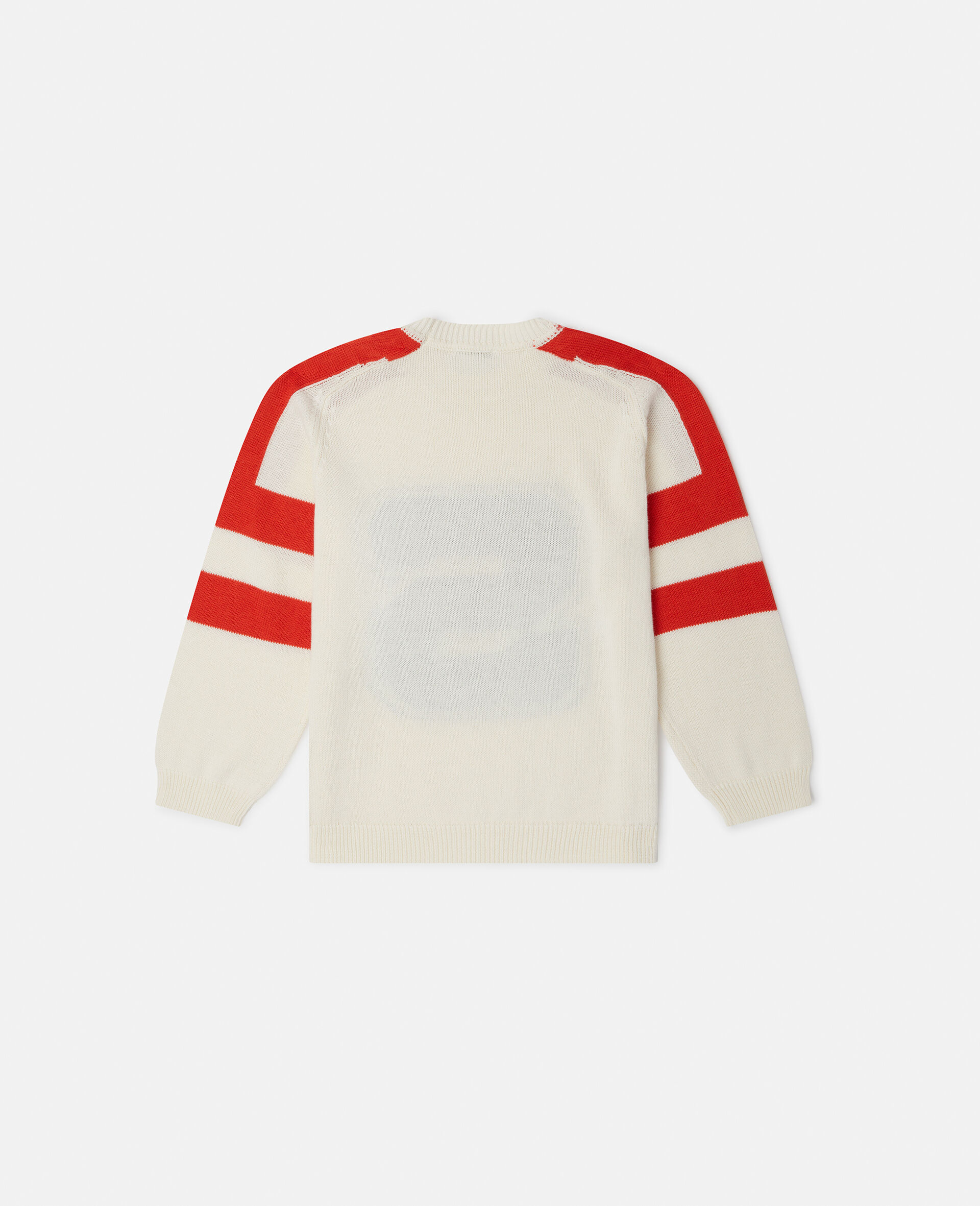 Brand Initial Knitted Jumper-Cream-large image number 2