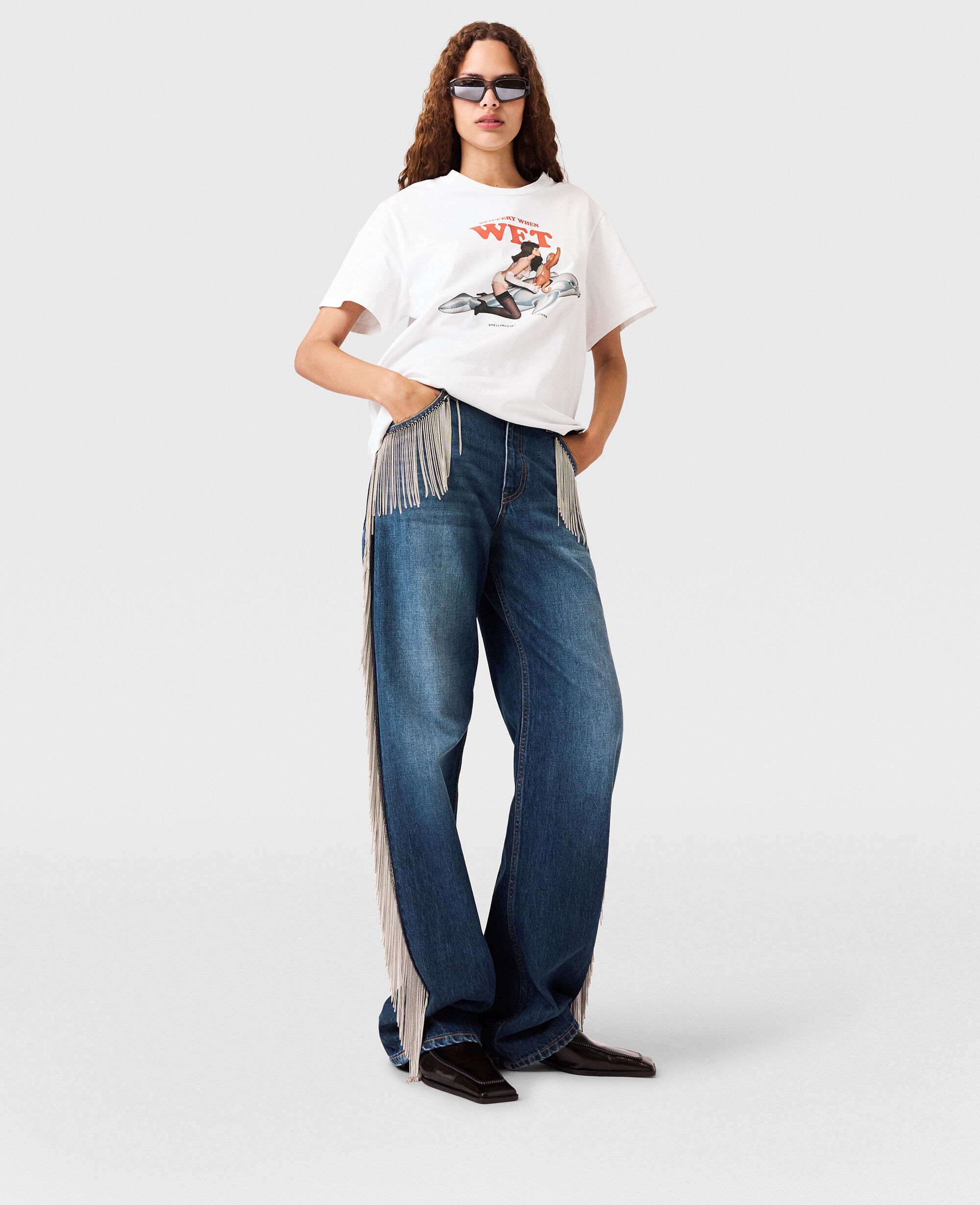 Women ピュアホワイト x Jeff Koons 「Slippery When Wet」 T