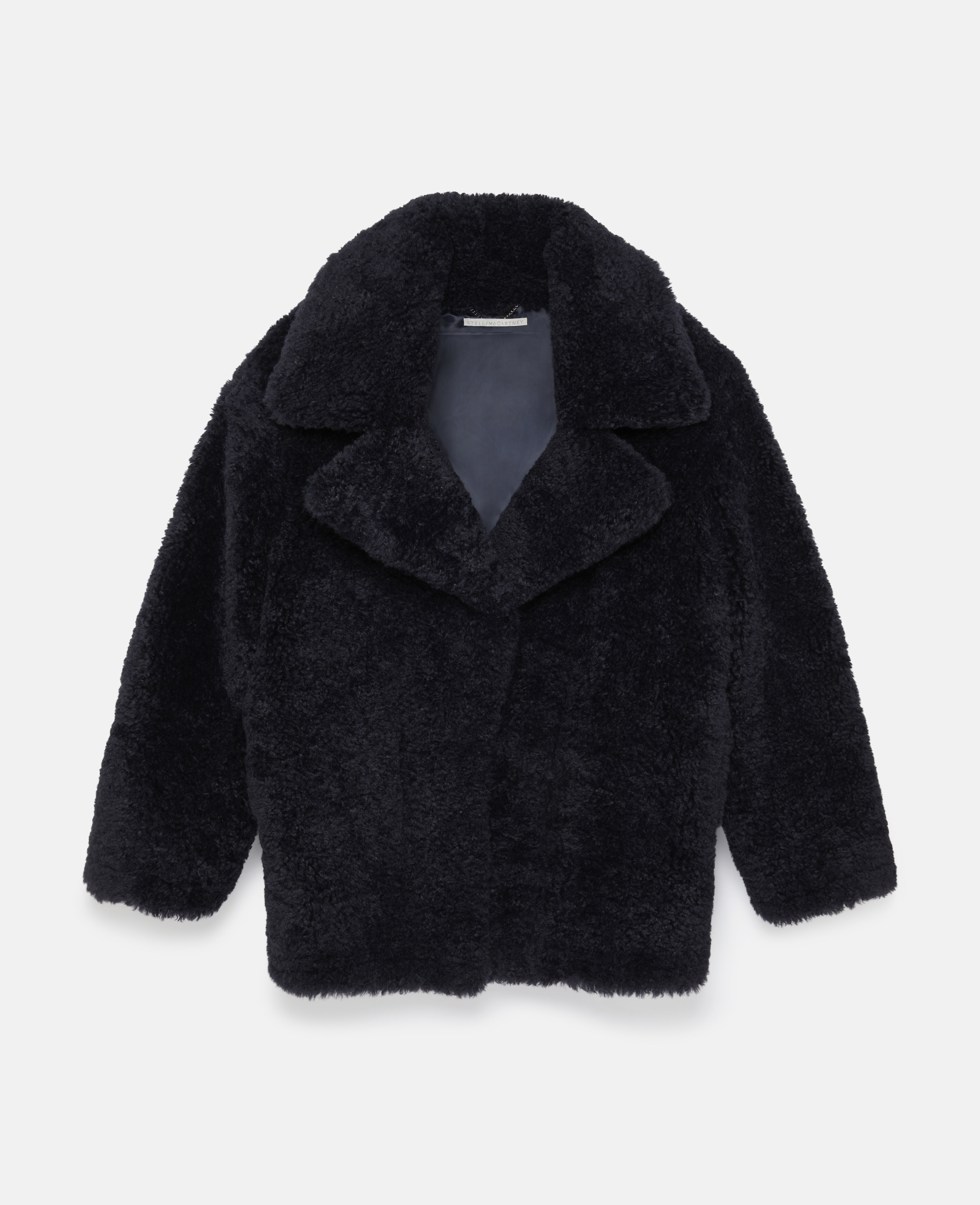 Women Deep navy Belted Plush Teddy Jacket Stella McCartney IE