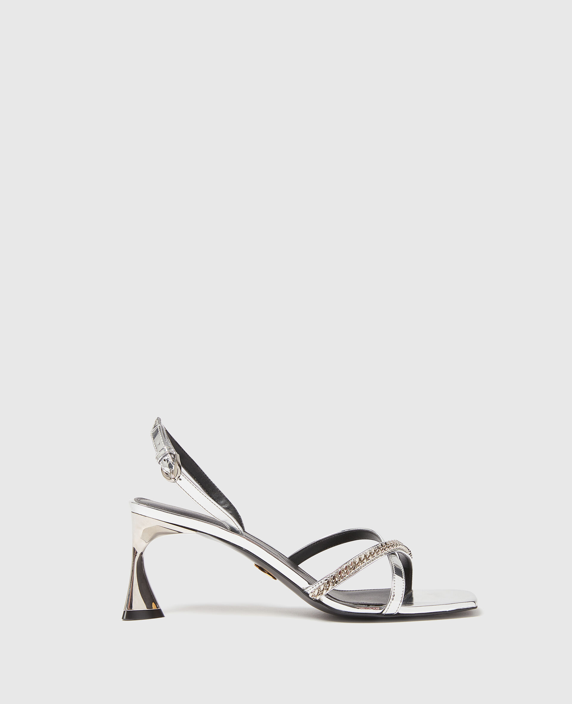 Elsa Metallic Heeled Sandals-Silver-medium