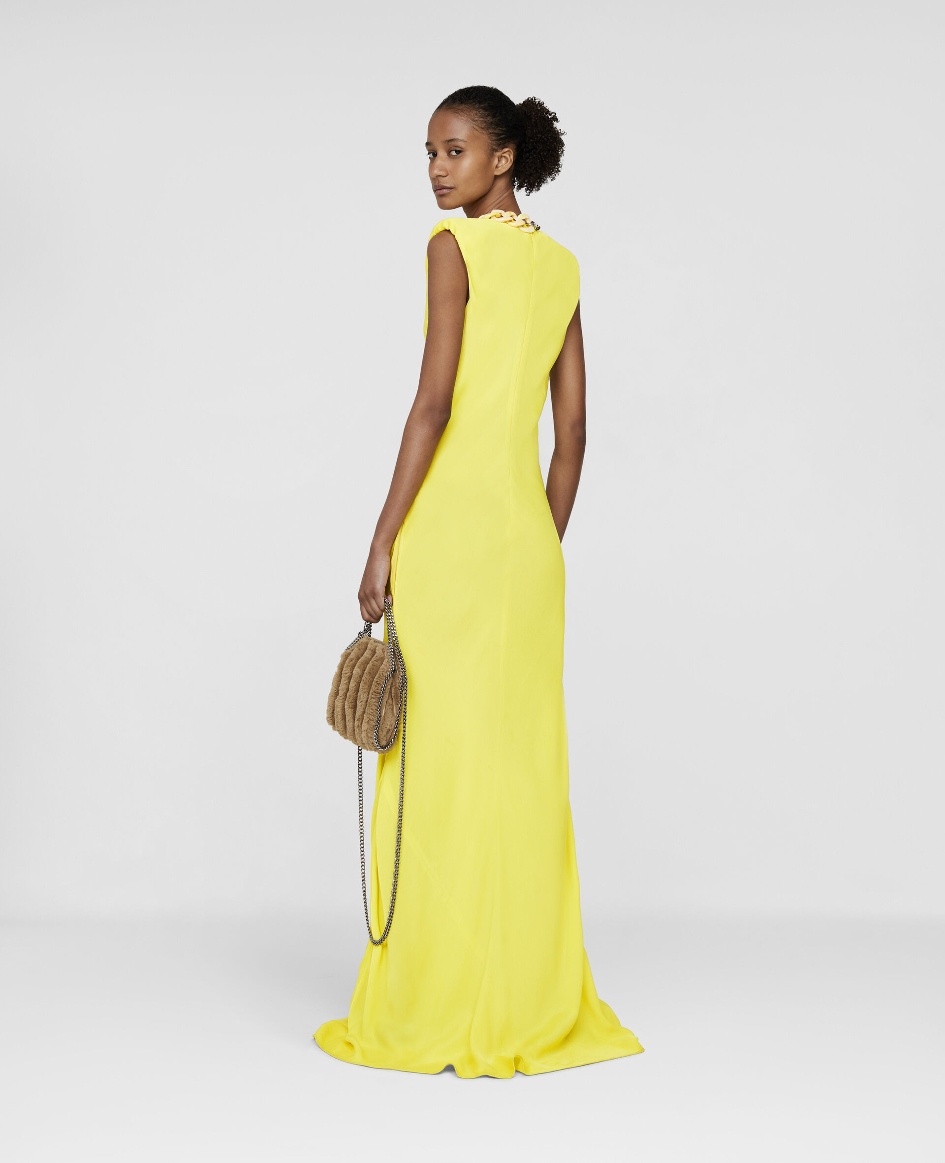 Falabella Chain Maxi Dress-Yellow-large image number 2
