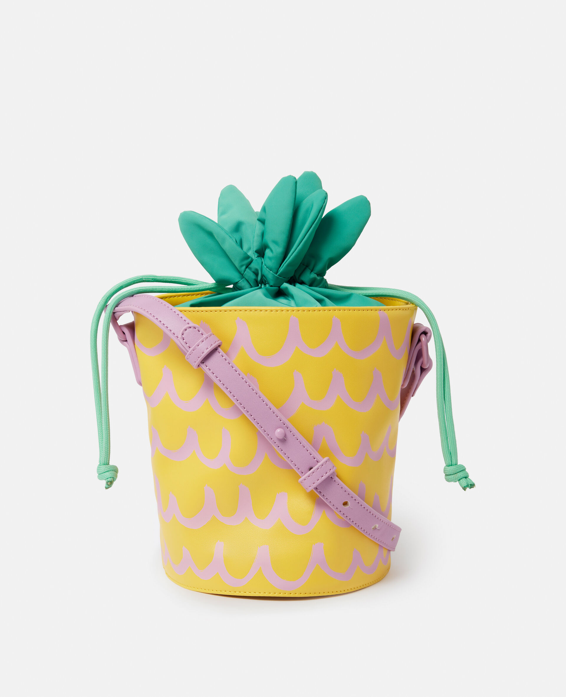 Bucket Bag in Ananas-Form-Gelb-medium