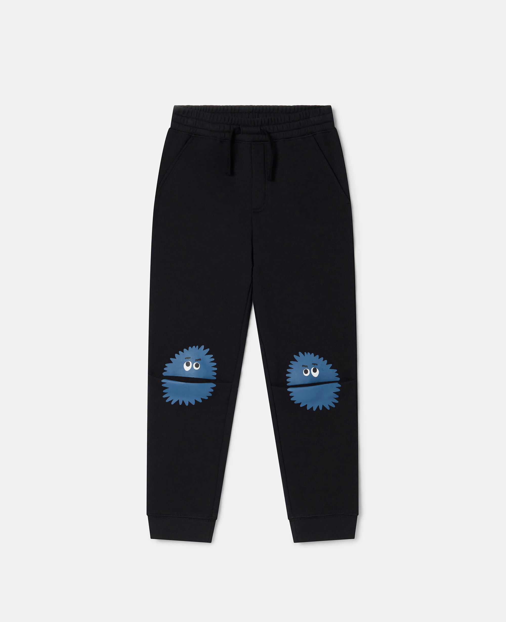 Pantaloni Sportivi con Toppa al Ginocchio Mostro Nero da Women