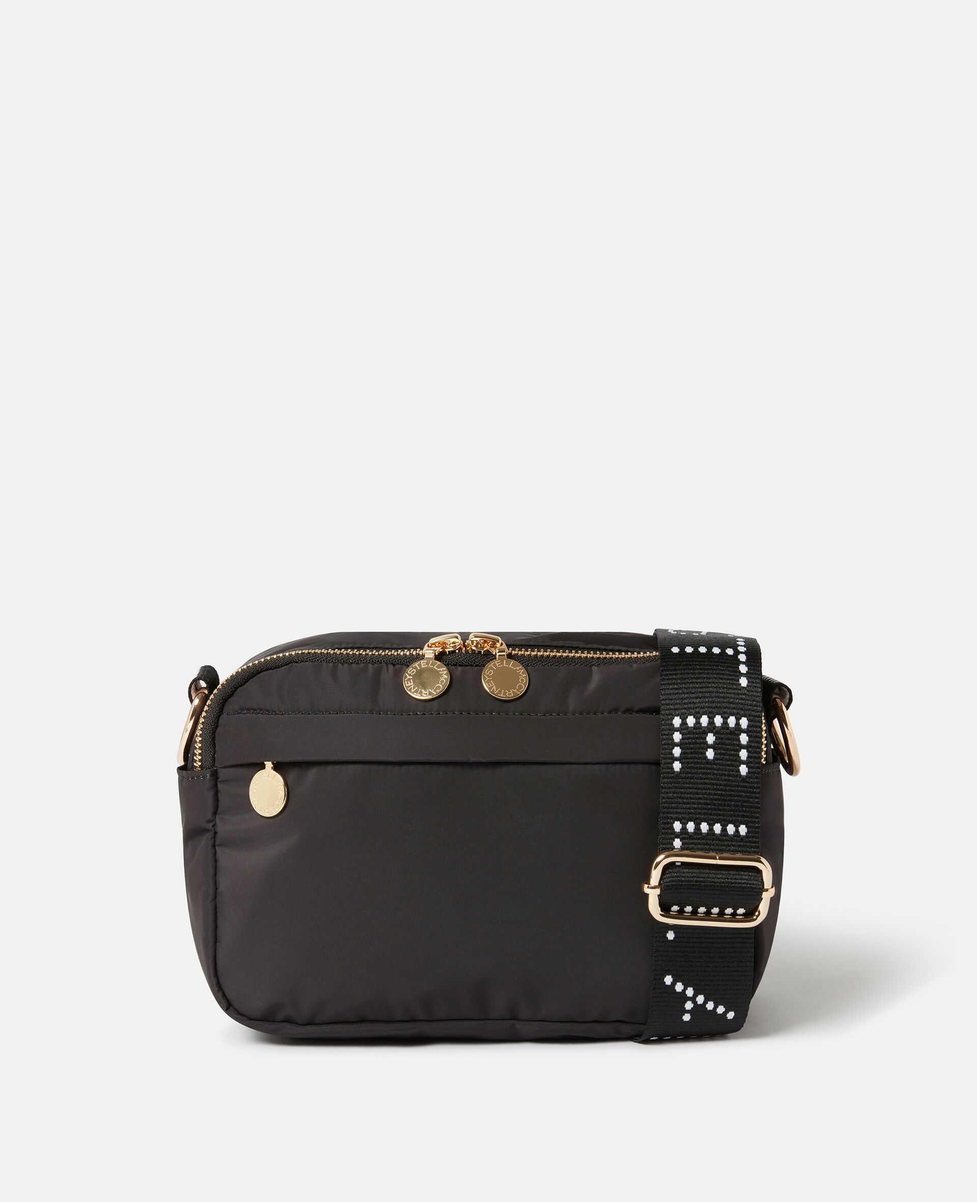 Wickeltasche zum Umhängen mit Logo-Band-Schwarz-large image number 0