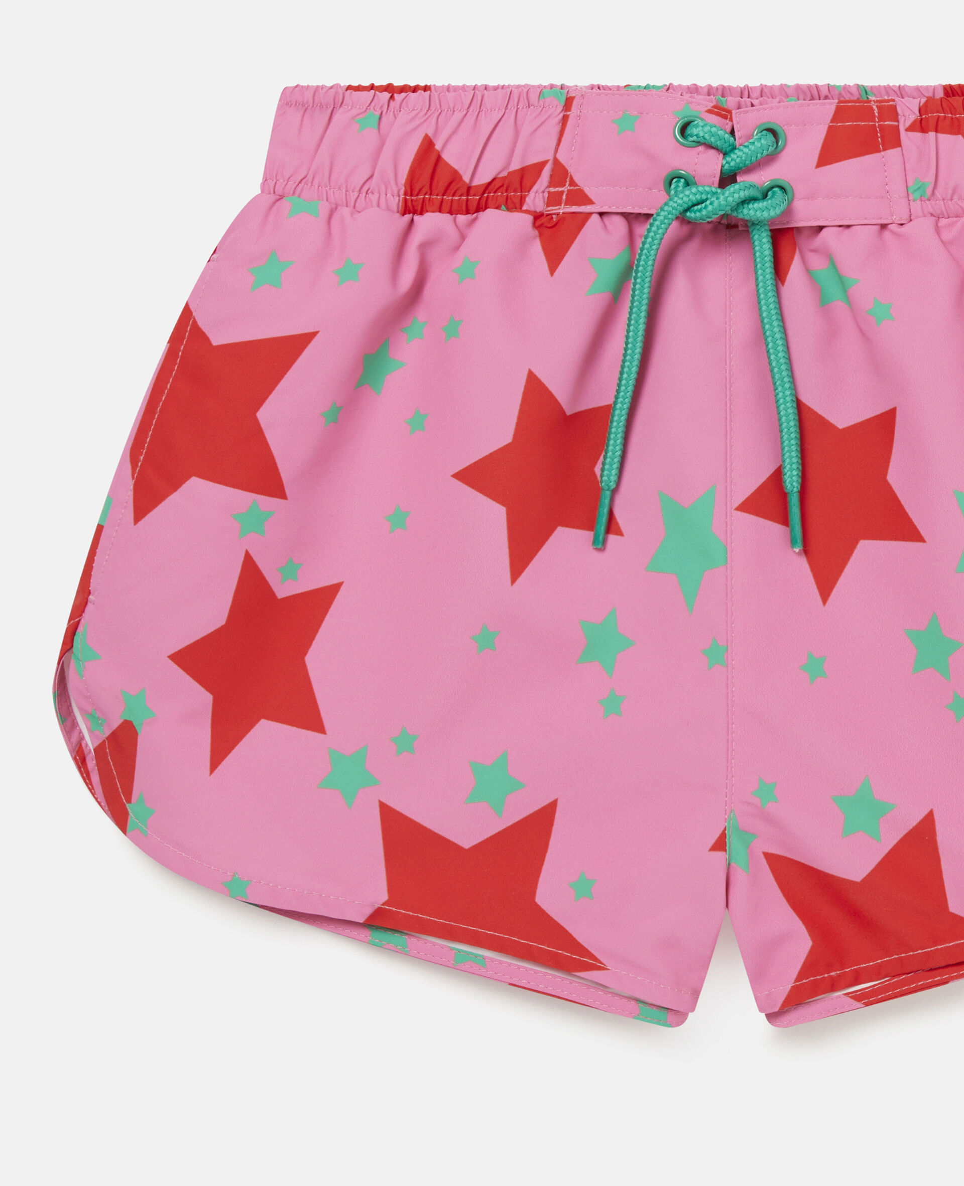 Star Print Swim Shorts-Pink-large image number 1