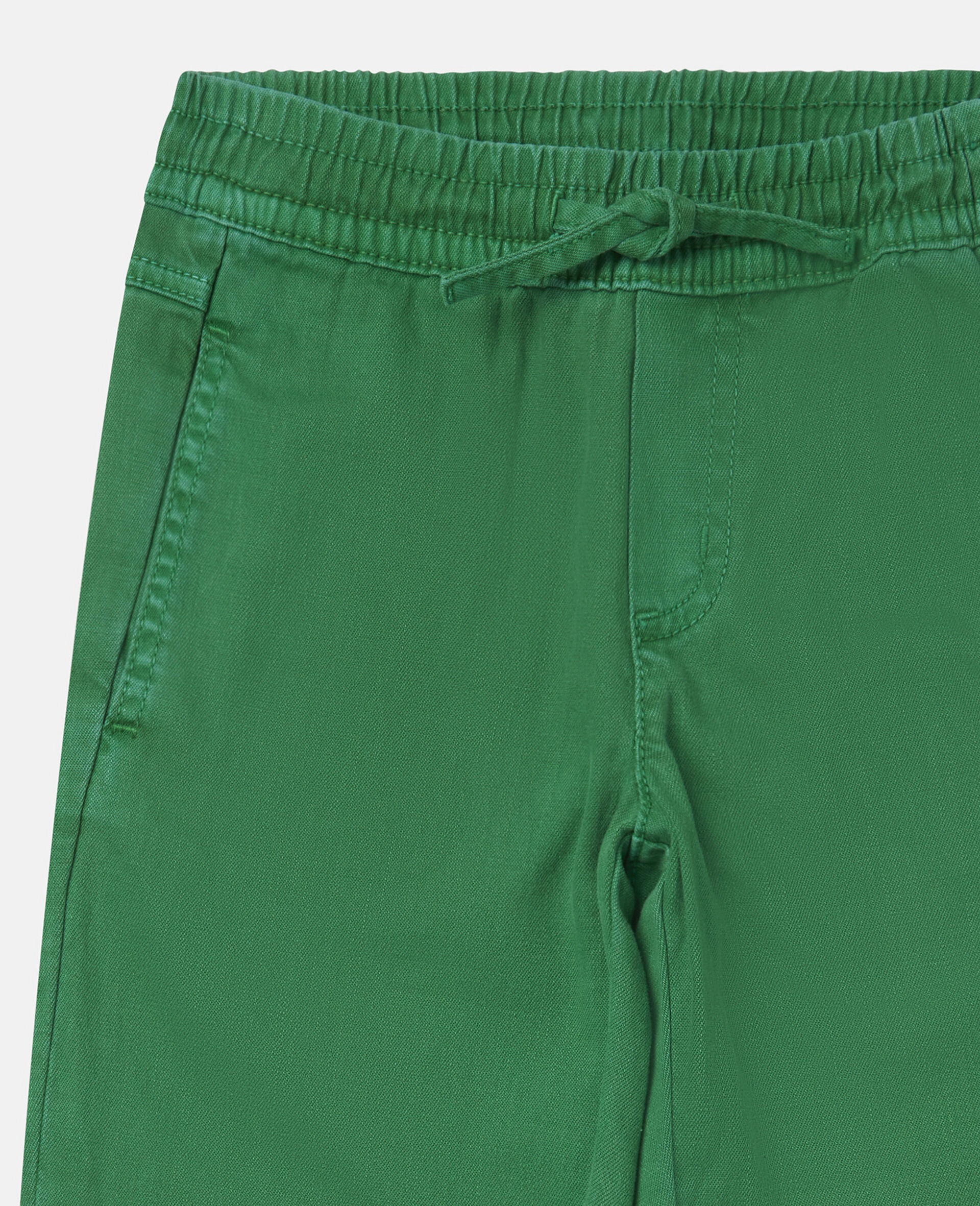 Cargo Cotton Pants -Green-large image number 1