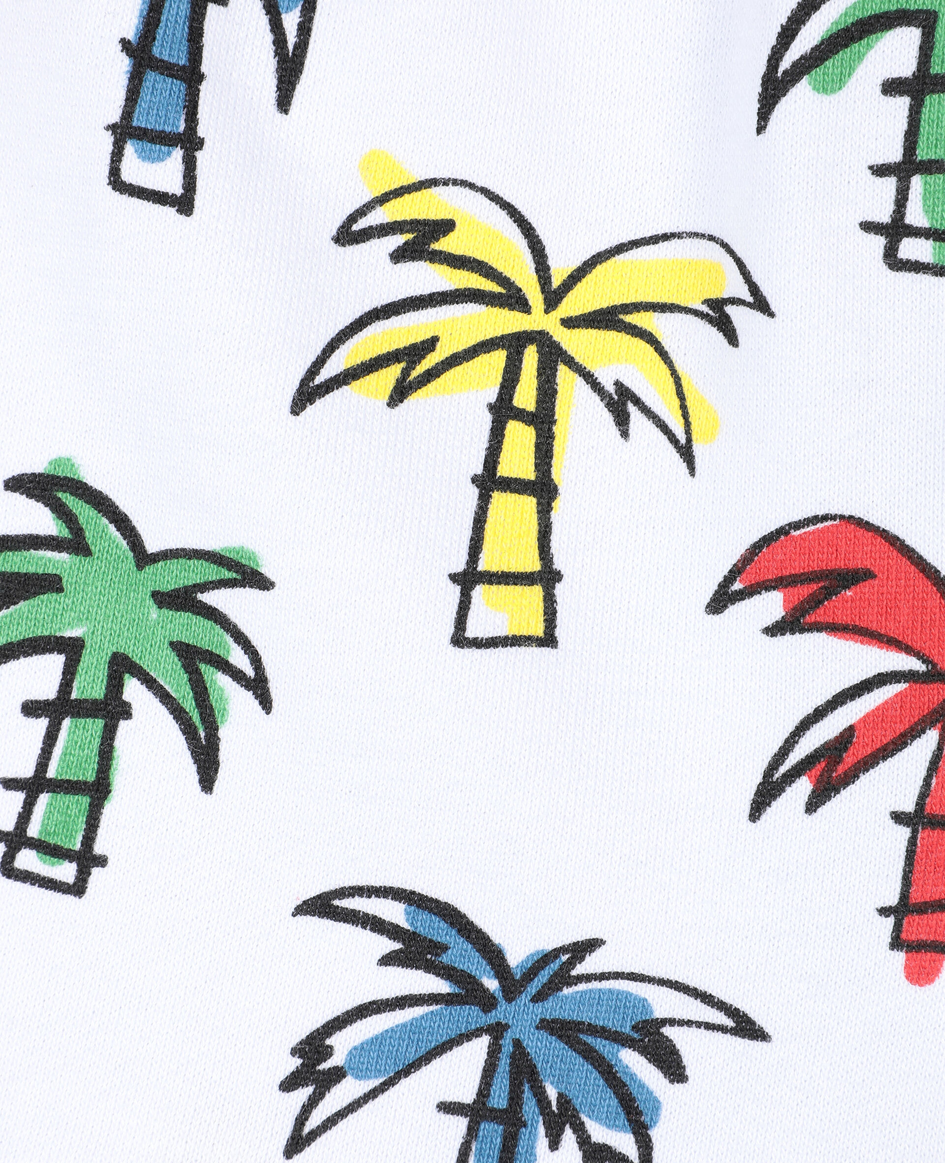 Shorts aus Baumwolle mit „Doodly Palms“-Print -Bunt-large image number 1