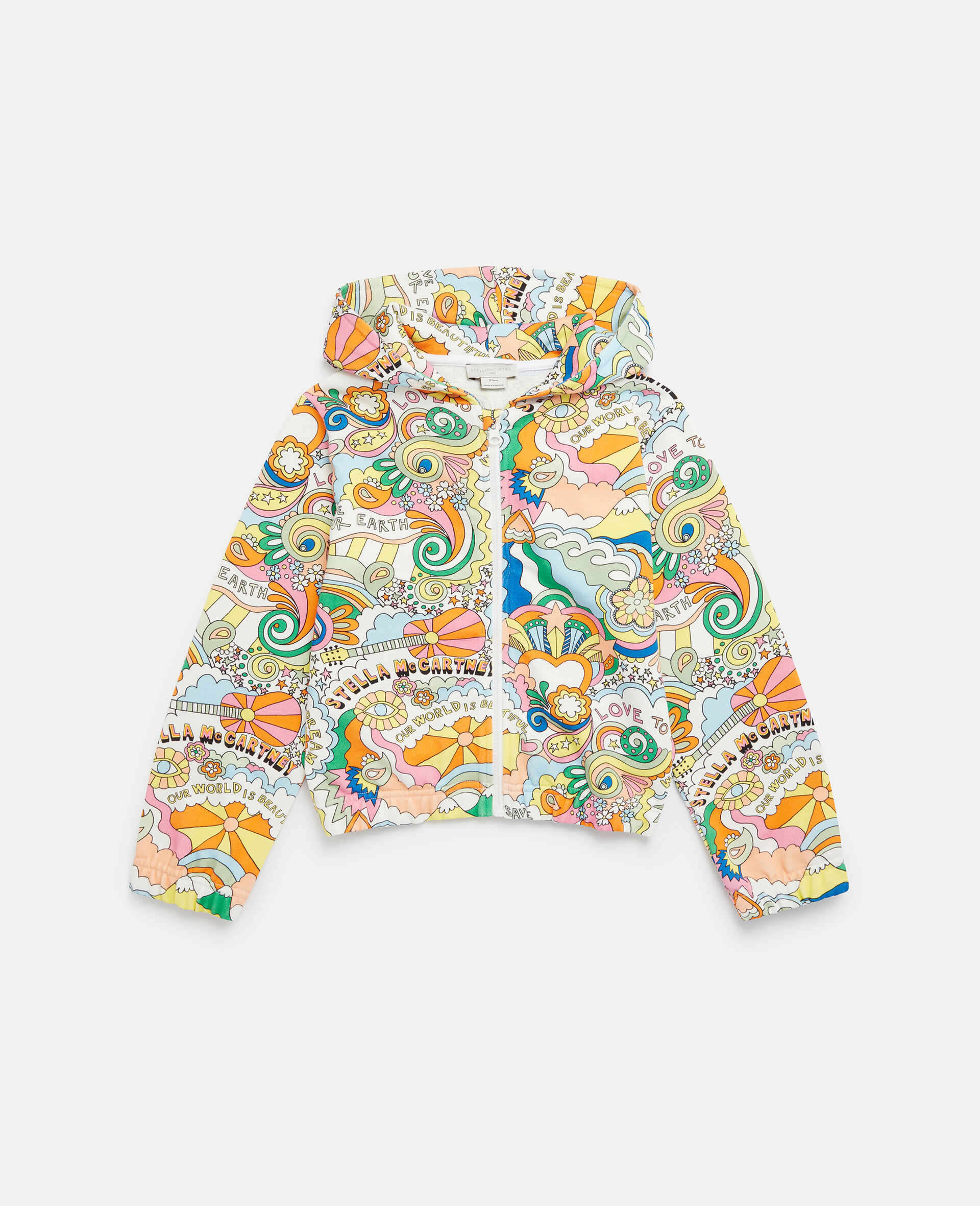 'Love to Dream' Print Hoodie-White-large image number 0