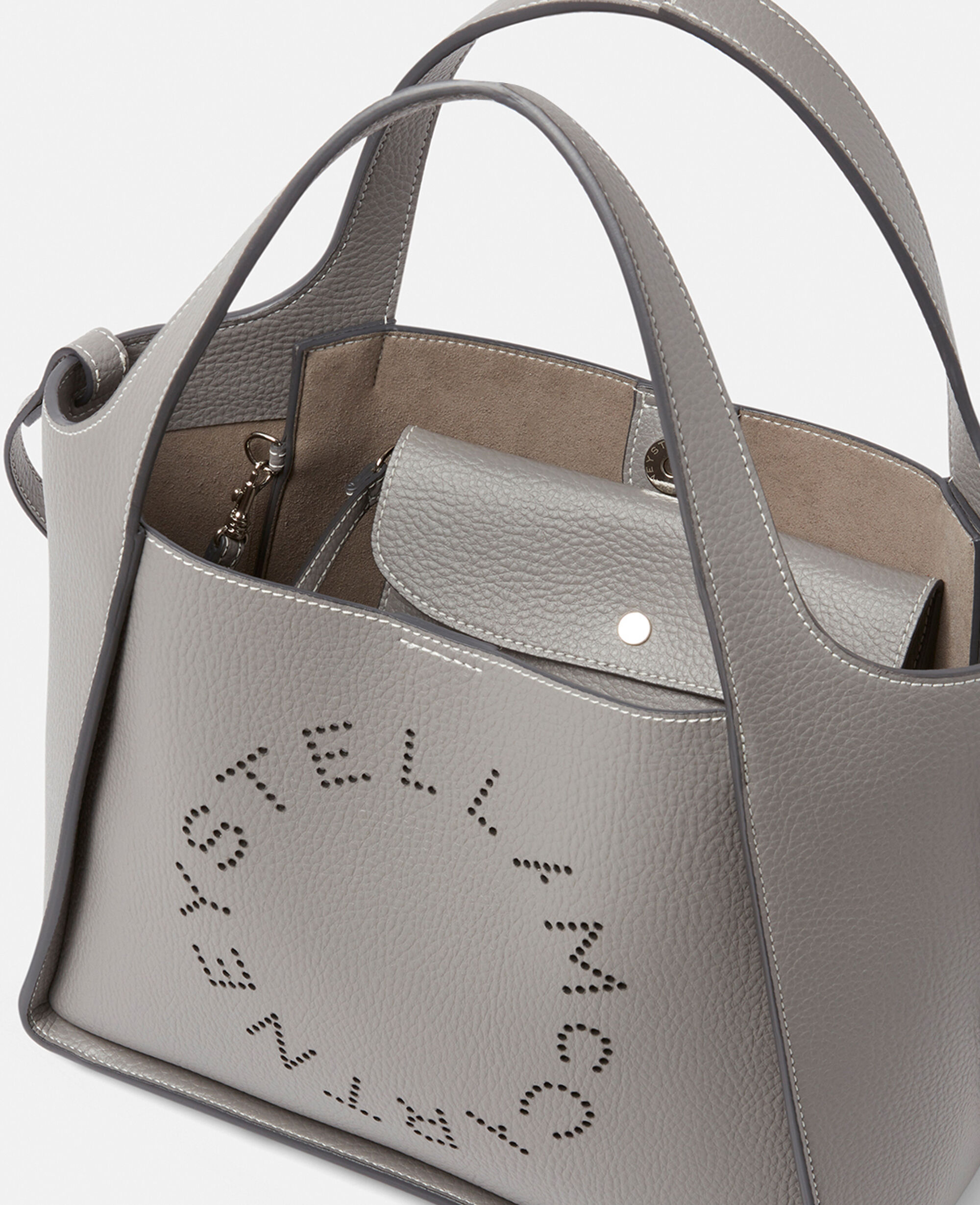 ステラ マッカートニー ロゴ グレイン オルター マット クロスボディバッグ Women ブラック ロゴ グレイン オルター マット クロスボディ