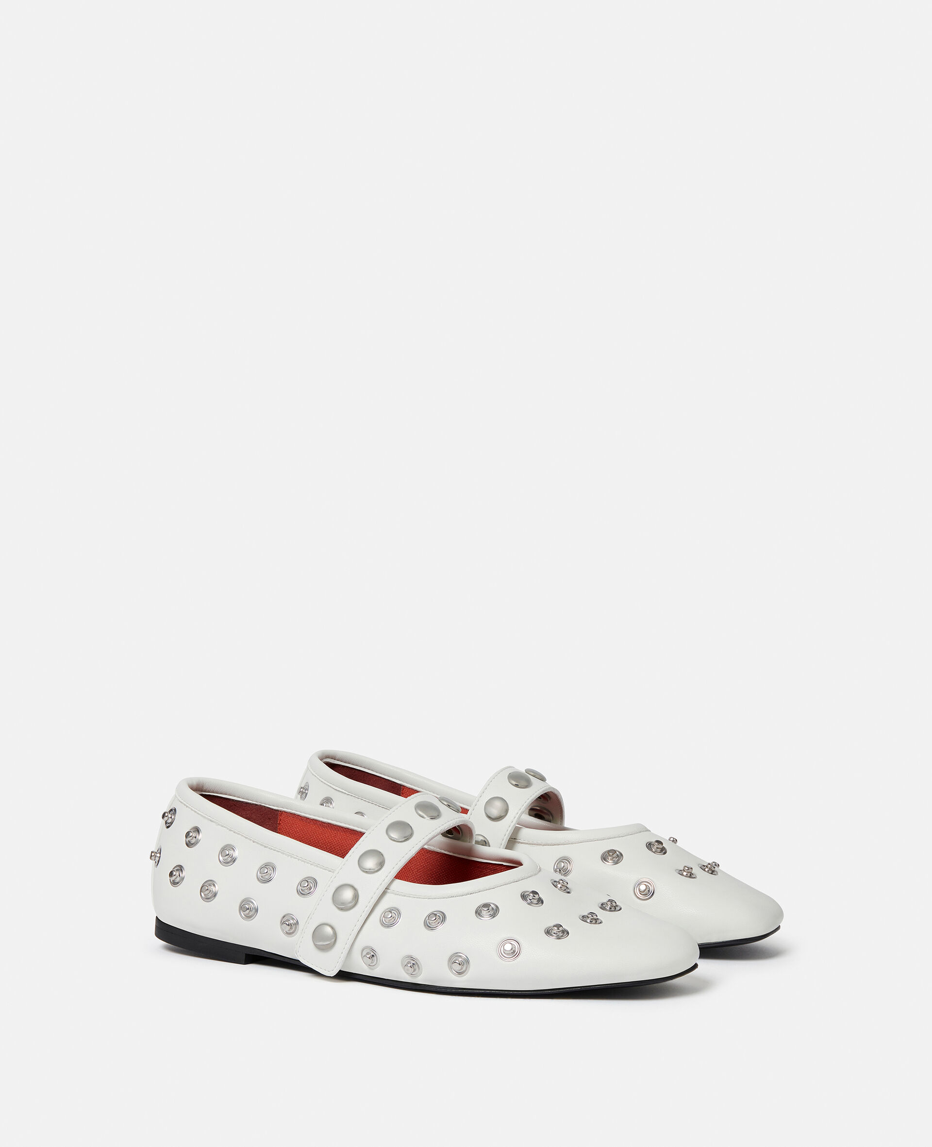 Ryder Popper-Studded Ballet Flats-White-medium Ryder Popper-Studded Ballet Flats-White-medium