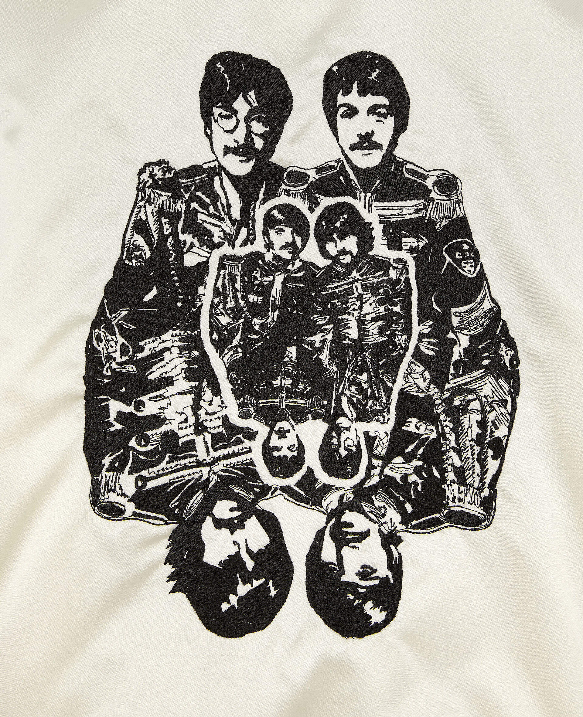 Get Back缎面飞行员夹克 -白色-large image number 3