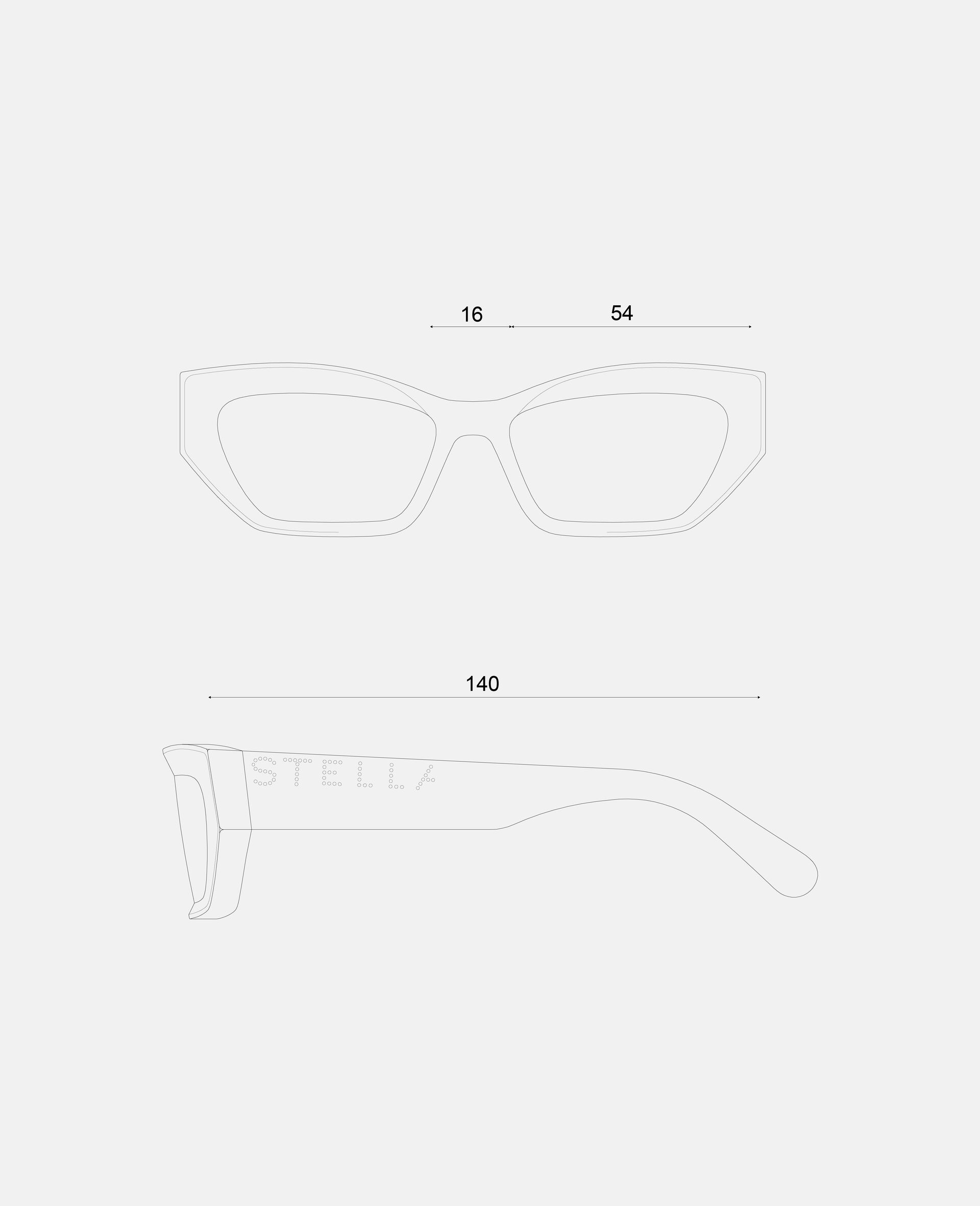 Logo Cat‐Eye Sunglasses-Black-large image number 3