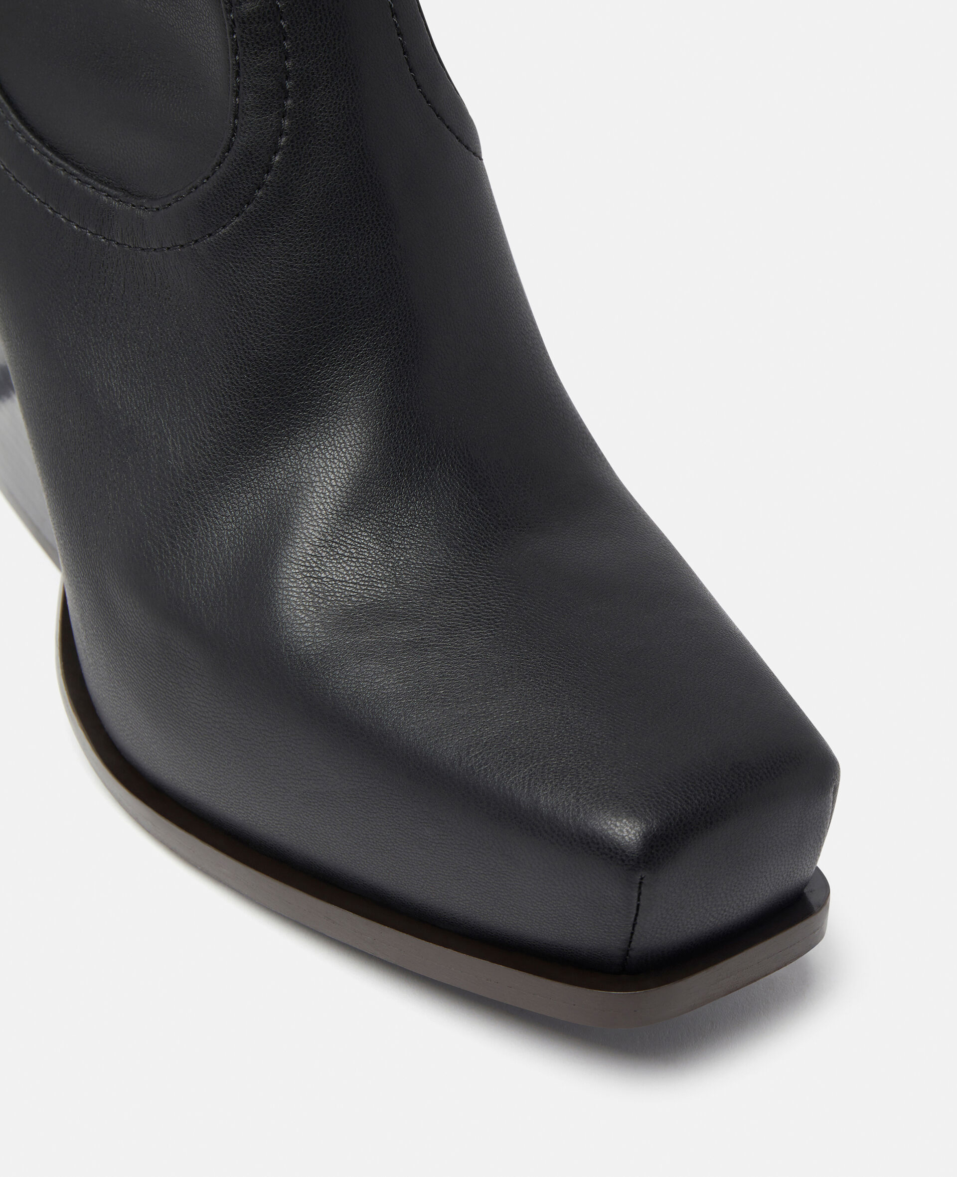 Cowboy Knee-High Boots-Black-large image number 4